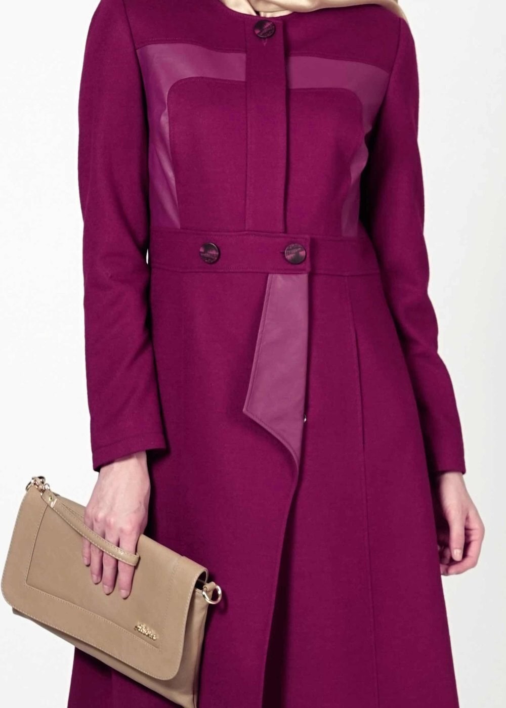 Tesettür giyim FUŞYA 9367 KABAN