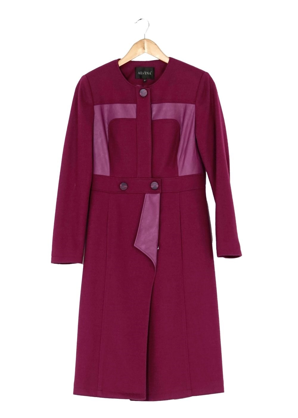 Tesettür giyim FUŞYA 9367 KABAN