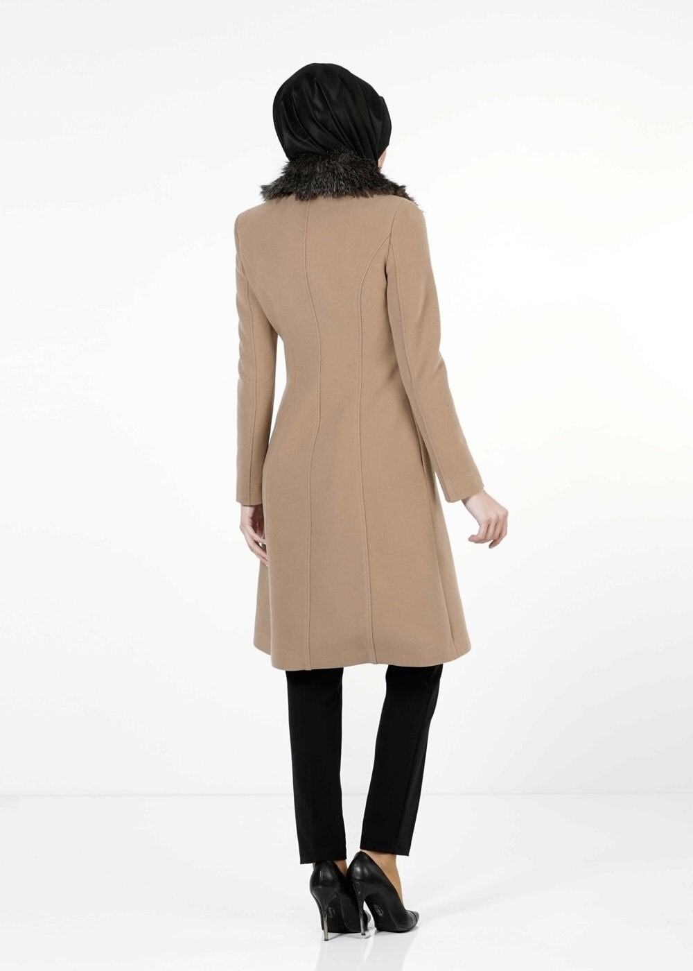 Tesettür giyim KAHVE 9383 KABAN