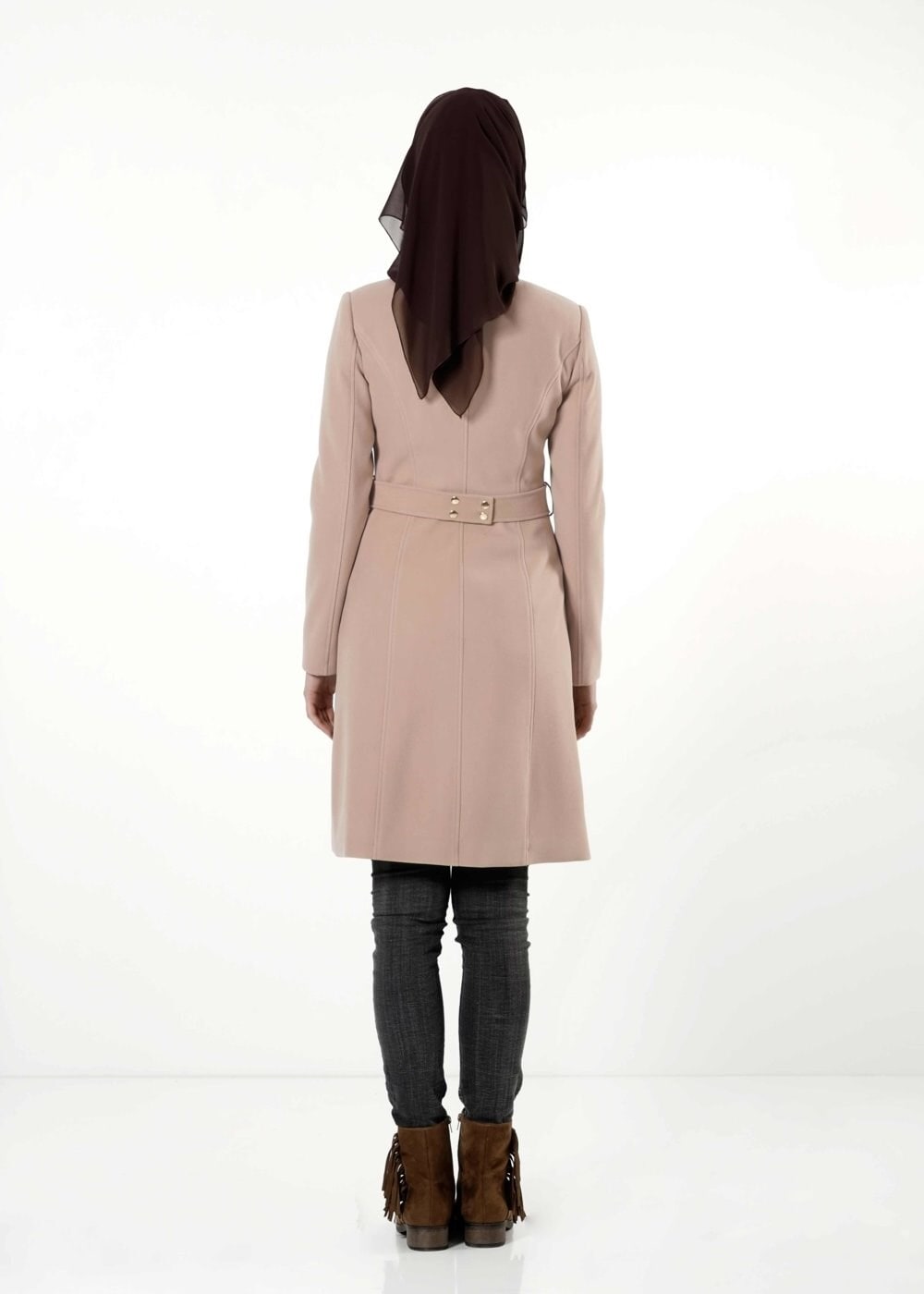 Tesettür giyim BEJ 9388 KABAN