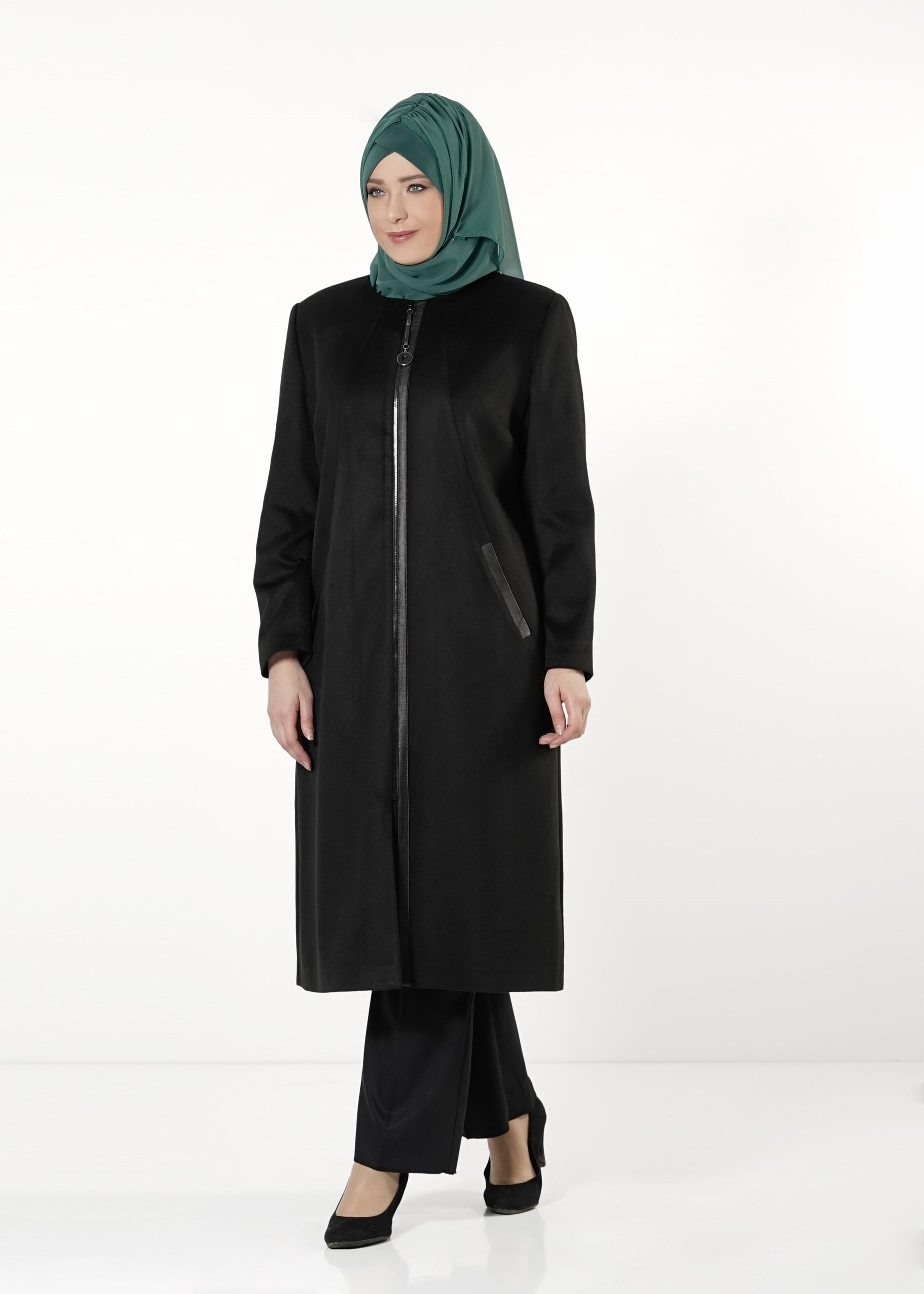 Tesettür giyim SİYAH 9405 KABAN