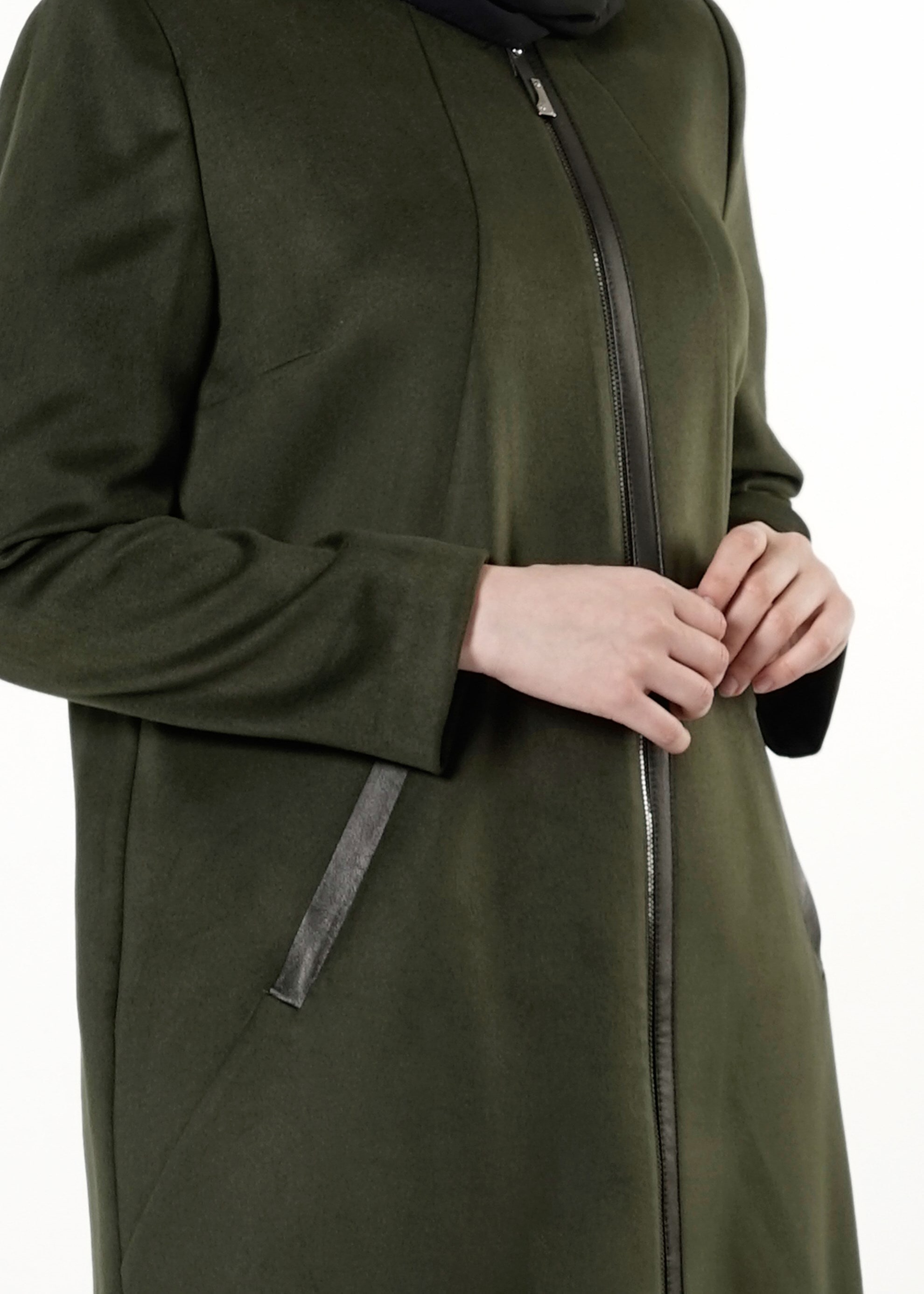 Tesettür giyim YEŞİL 9405 KABAN