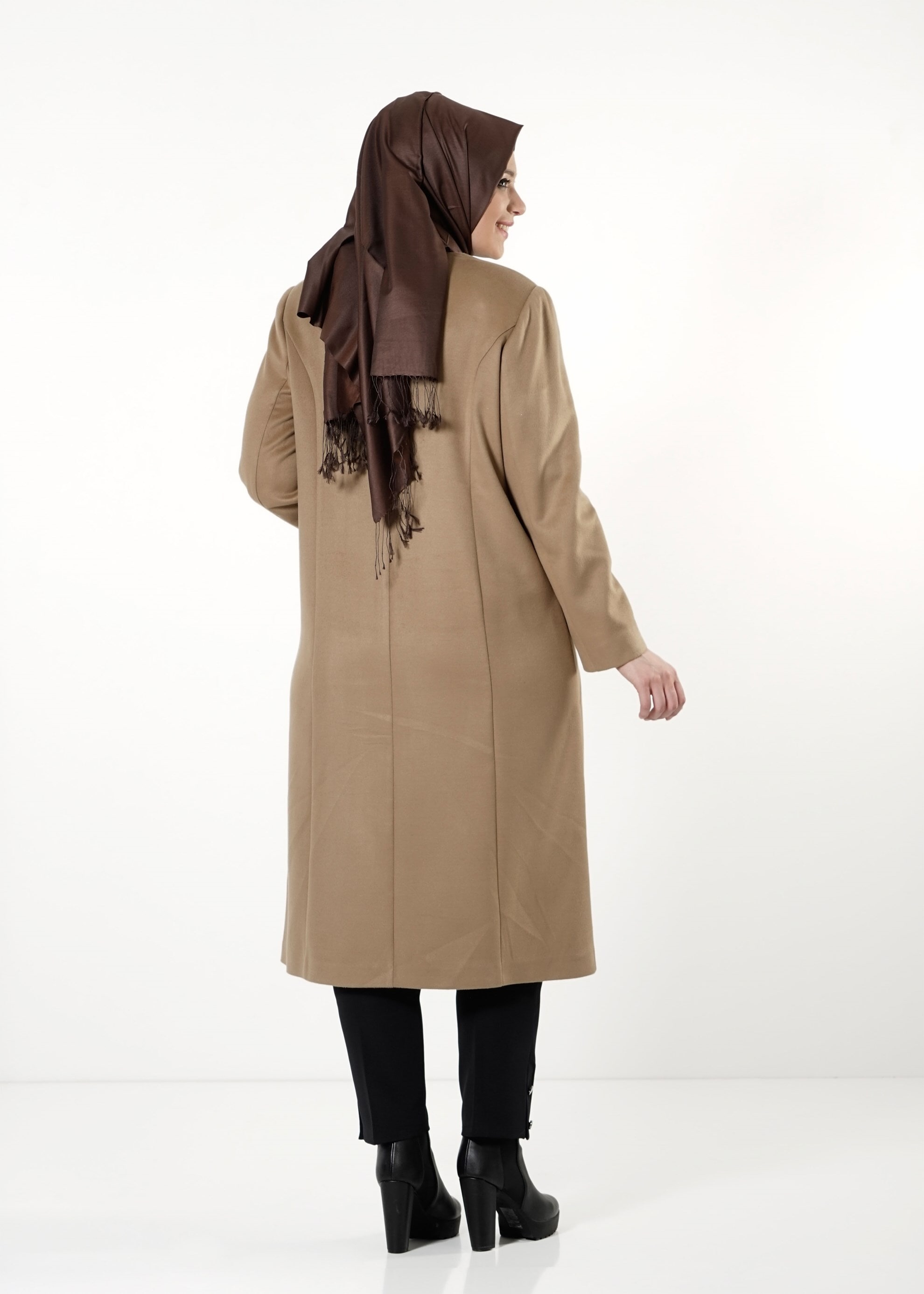Tesettür giyim KAHVE 9405 KABAN
