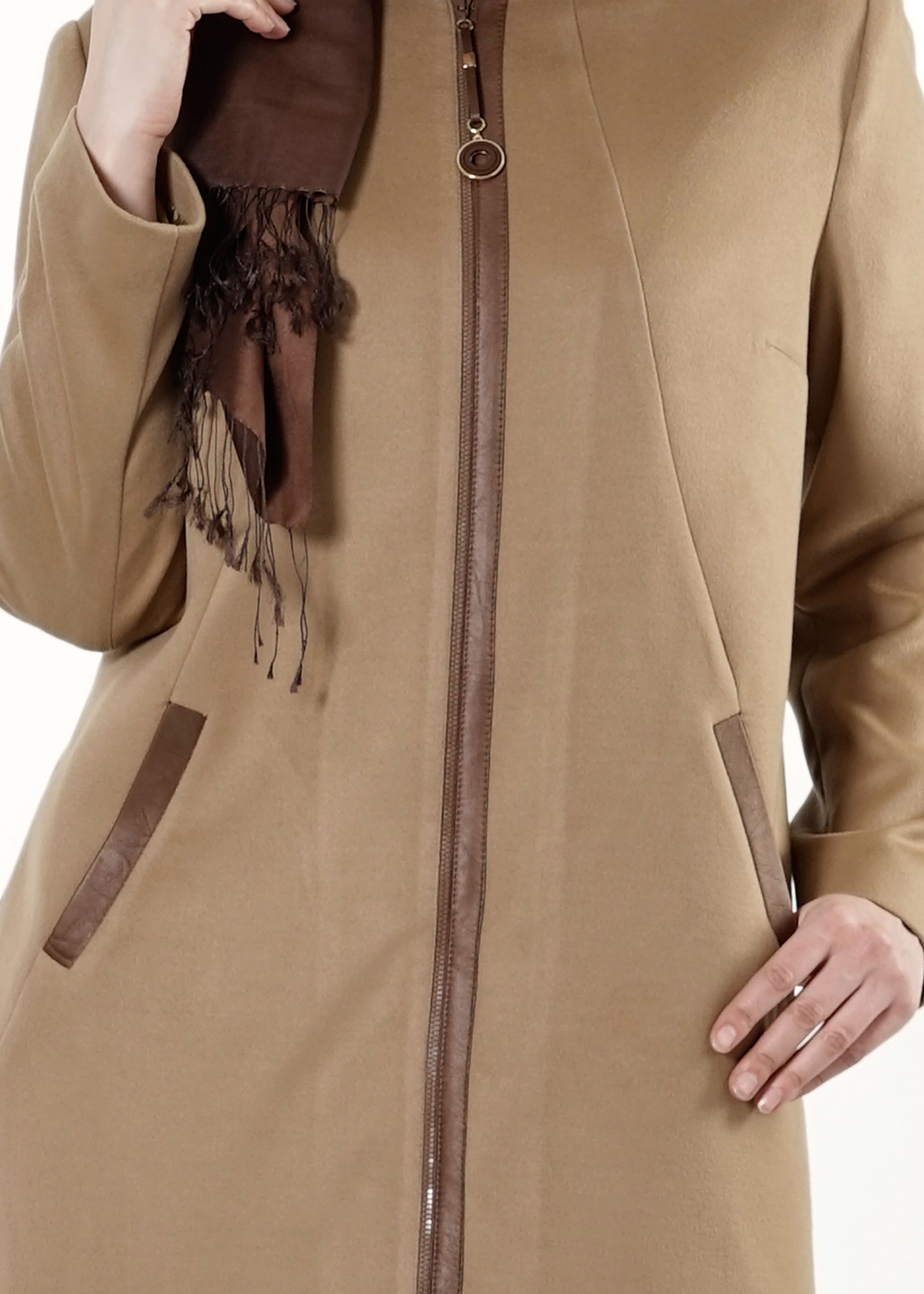 Tesettür giyim KAHVE 9405 KABAN