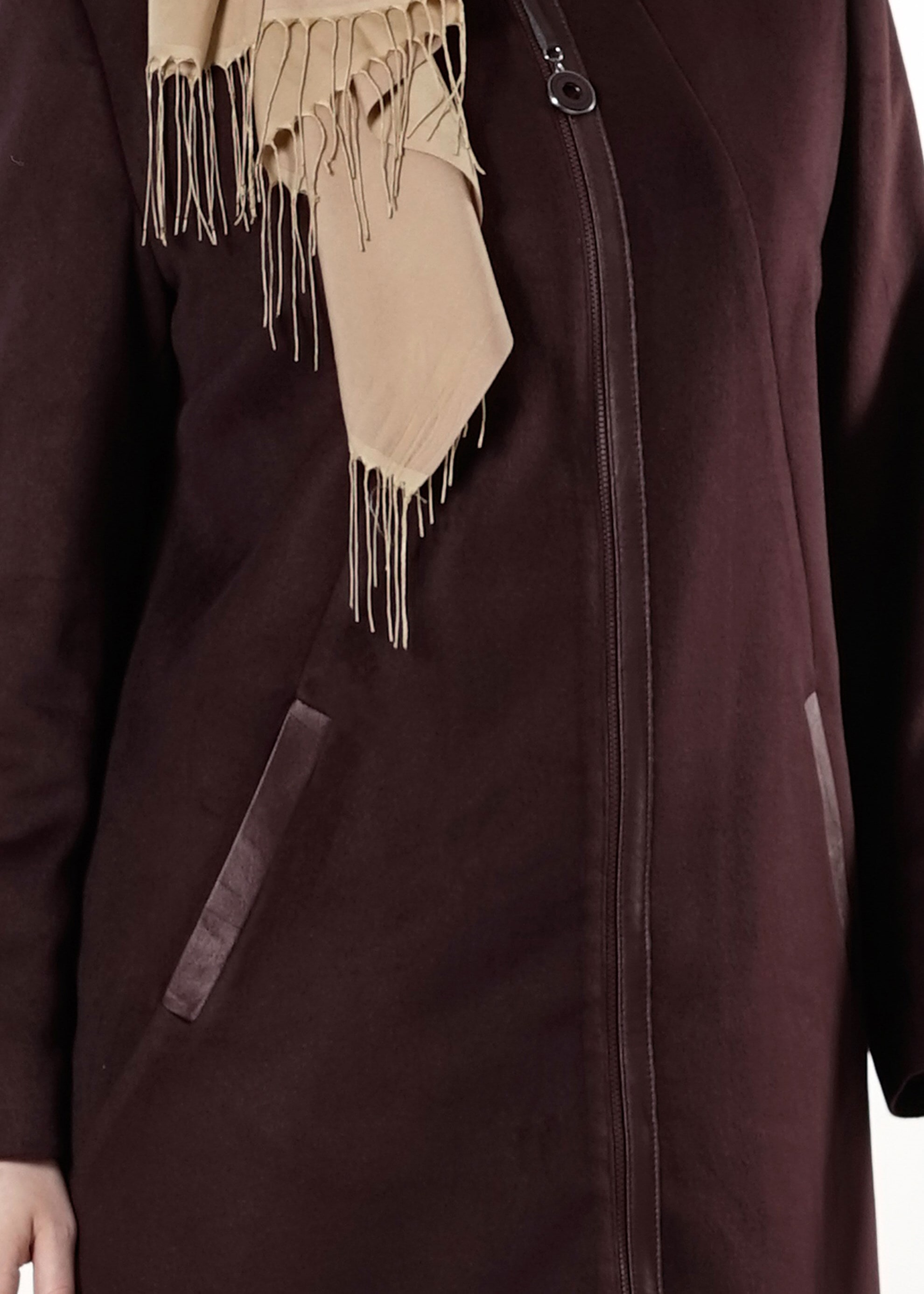 Tesettür giyim BORDO 9405 KABAN