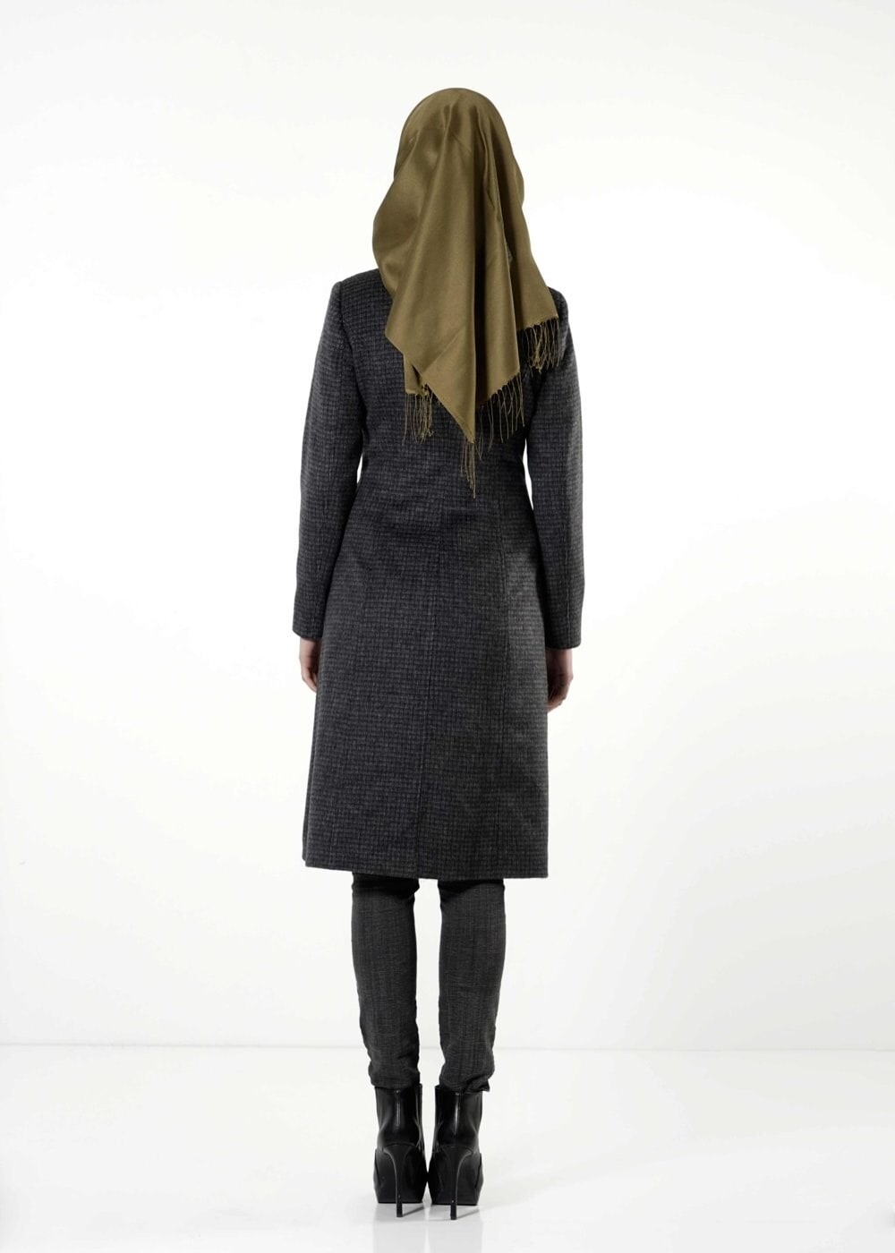 Tesettür giyim SİYAH 9421 KABAN