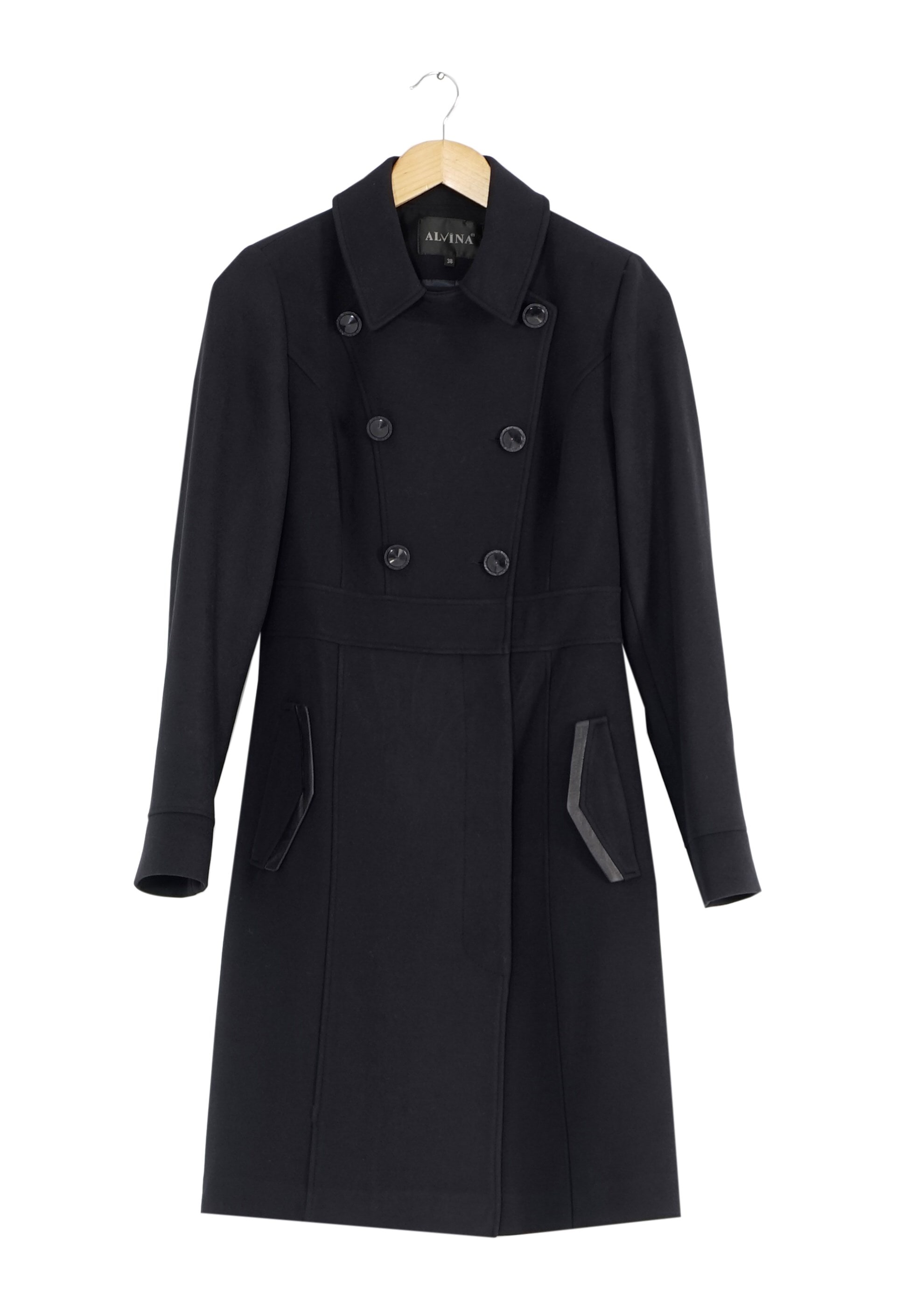 Tesettür giyim LACİVERT DÜĞMELİ KABAN 9432 