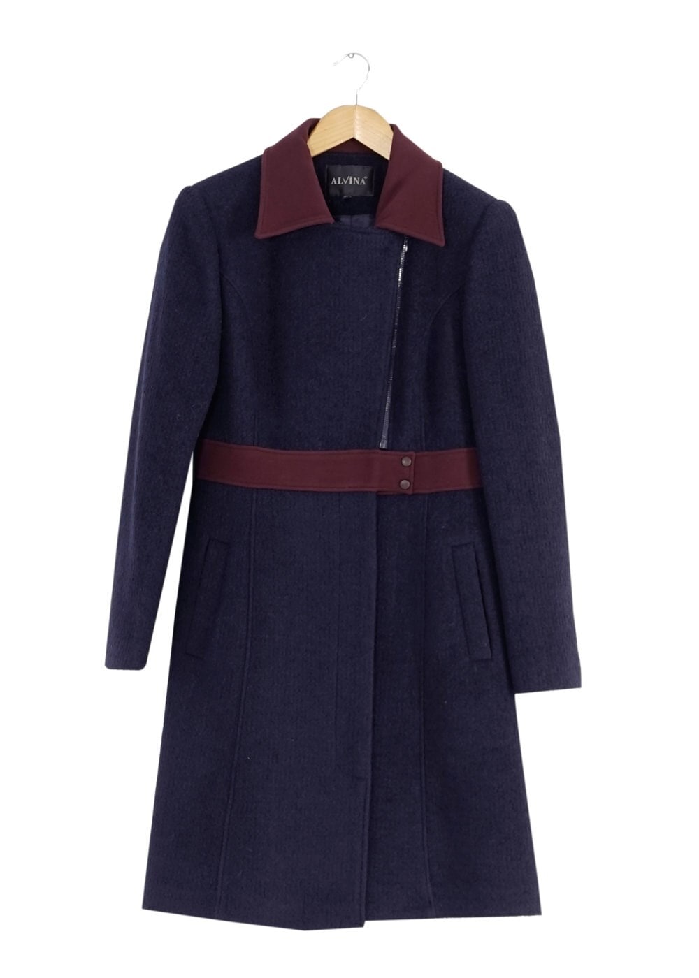 Tesettür giyim LACİVERT FERMUARLI KABAN 9435 