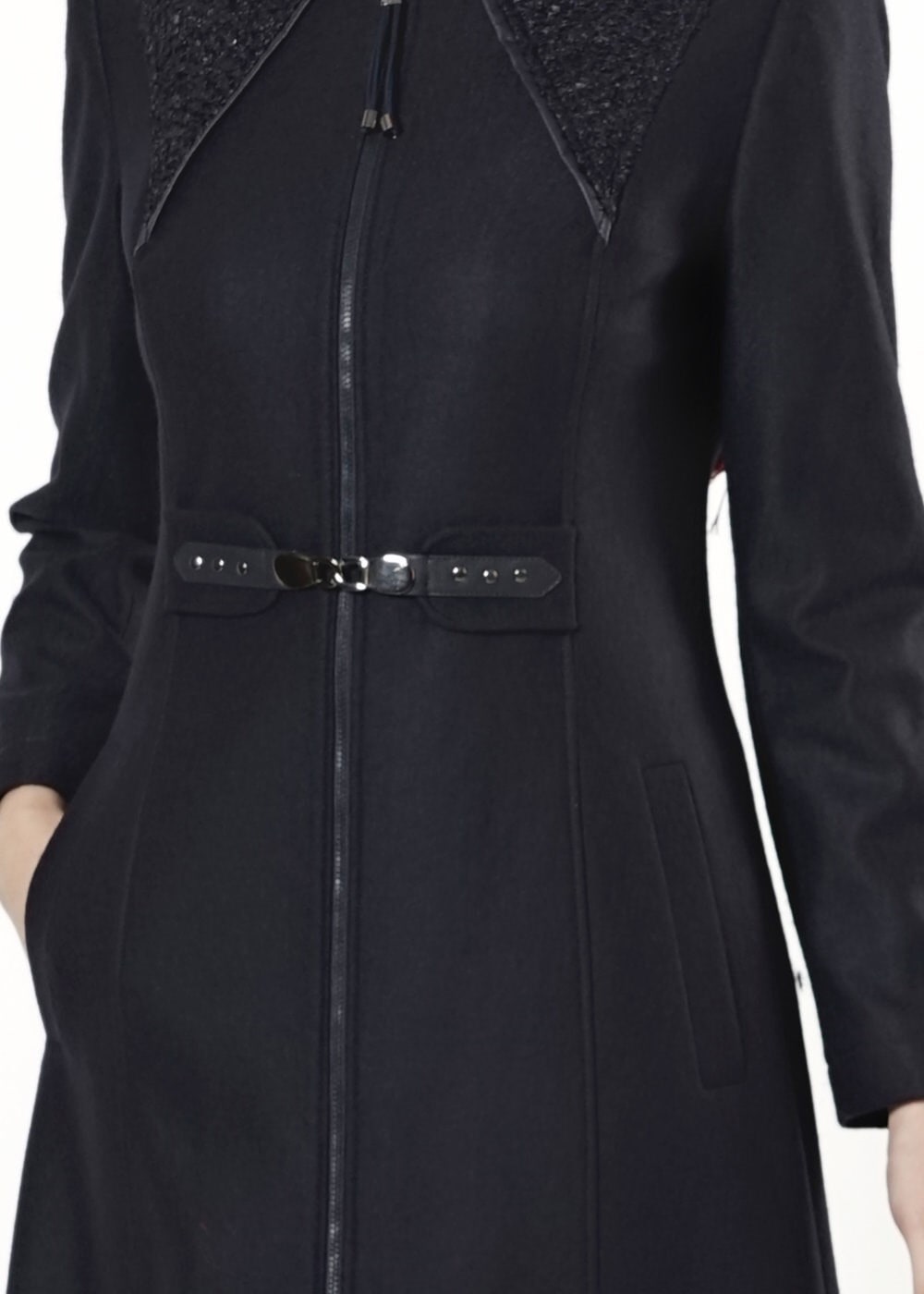 Tesettür giyim LACİVERT 9395 MANTO