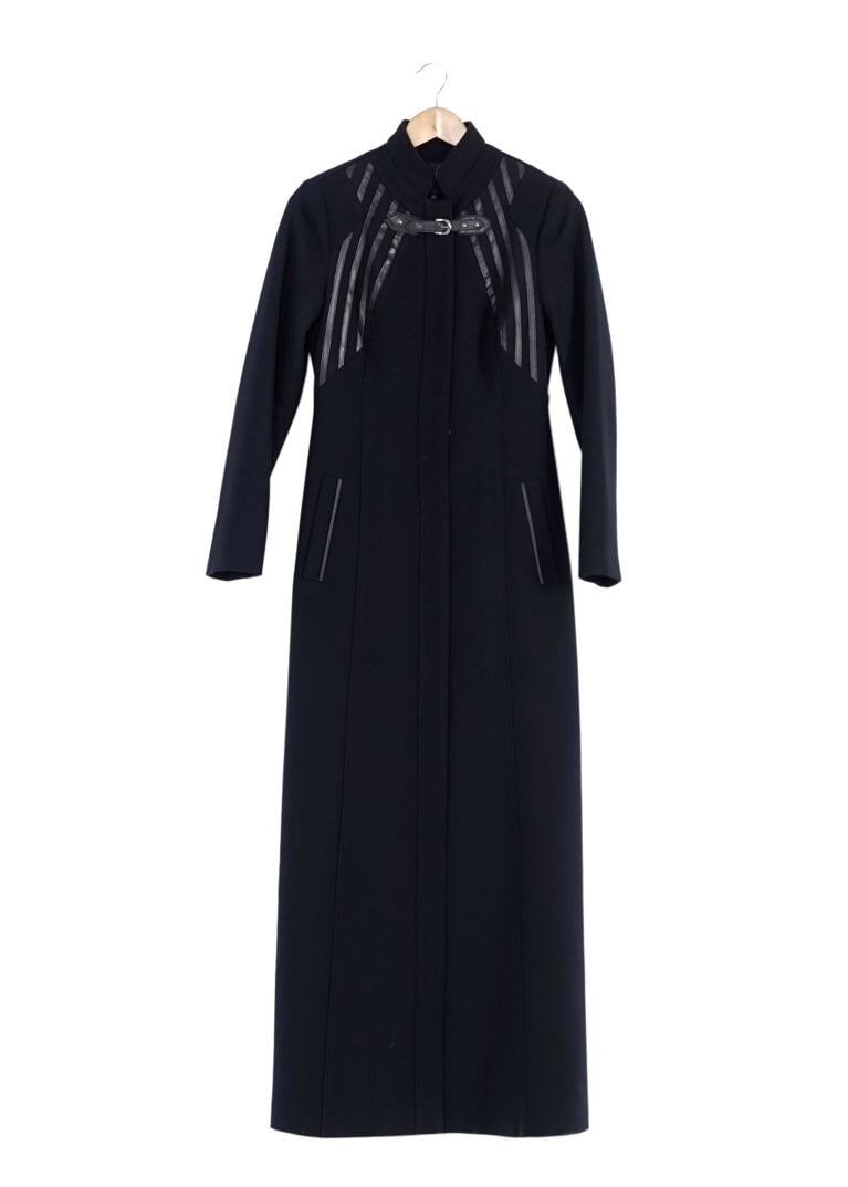 Tesettür giyim LACİVERT FERMUARLI MANTO 9396 