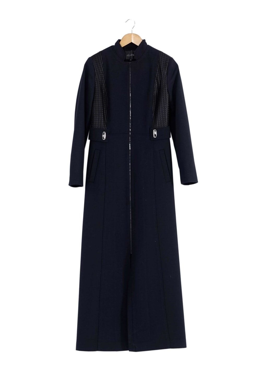 Tesettür giyim LACİVERT FERMUARLI MANTO 9442 