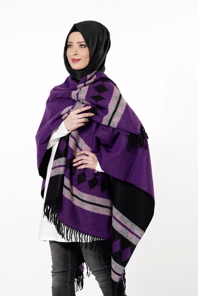 Tesettür giyim MOR 27469 PANÇO - ALVİNA