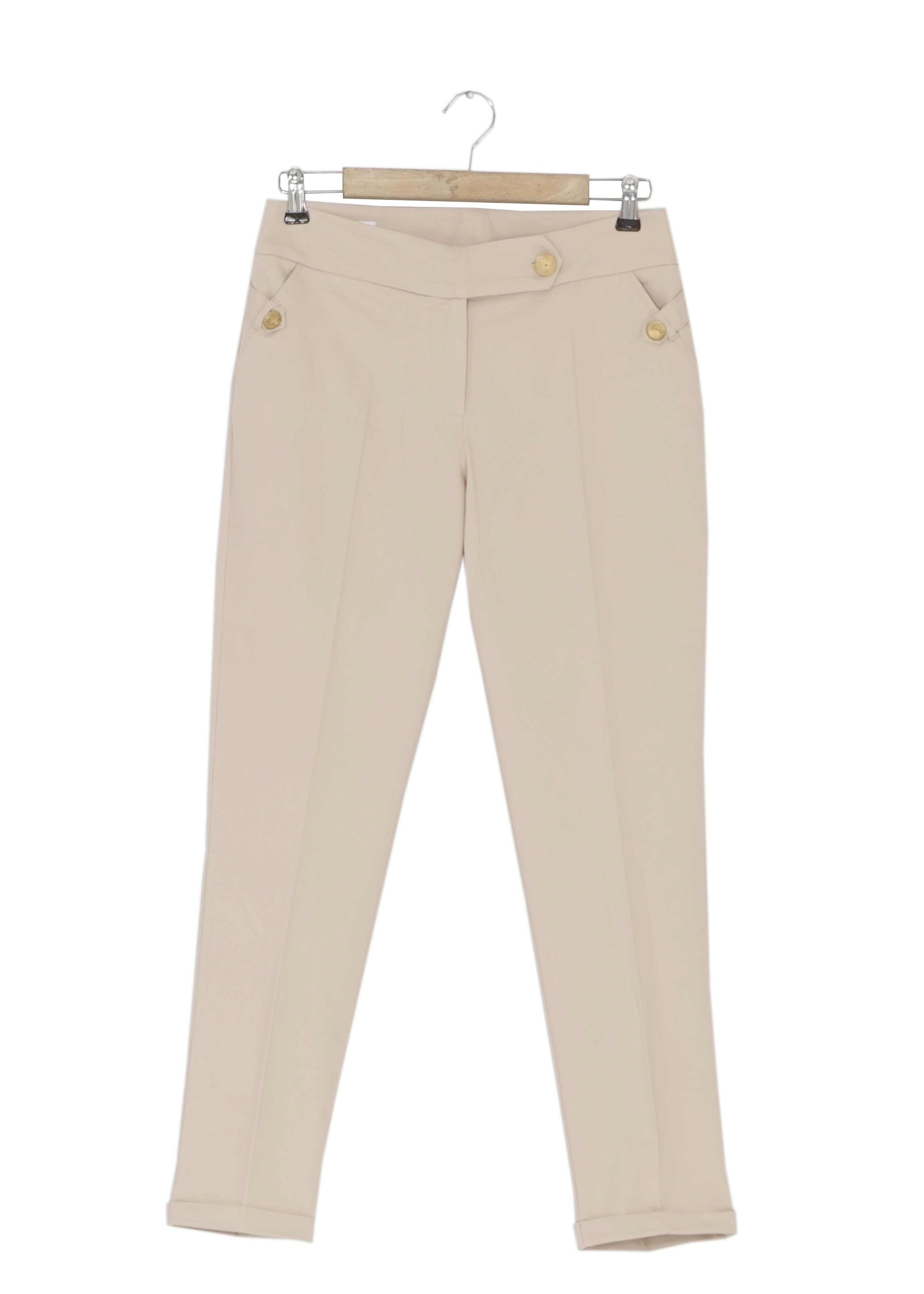 Tesettür giyim BEJ KLASİK KESİM PANTOLON 7883 