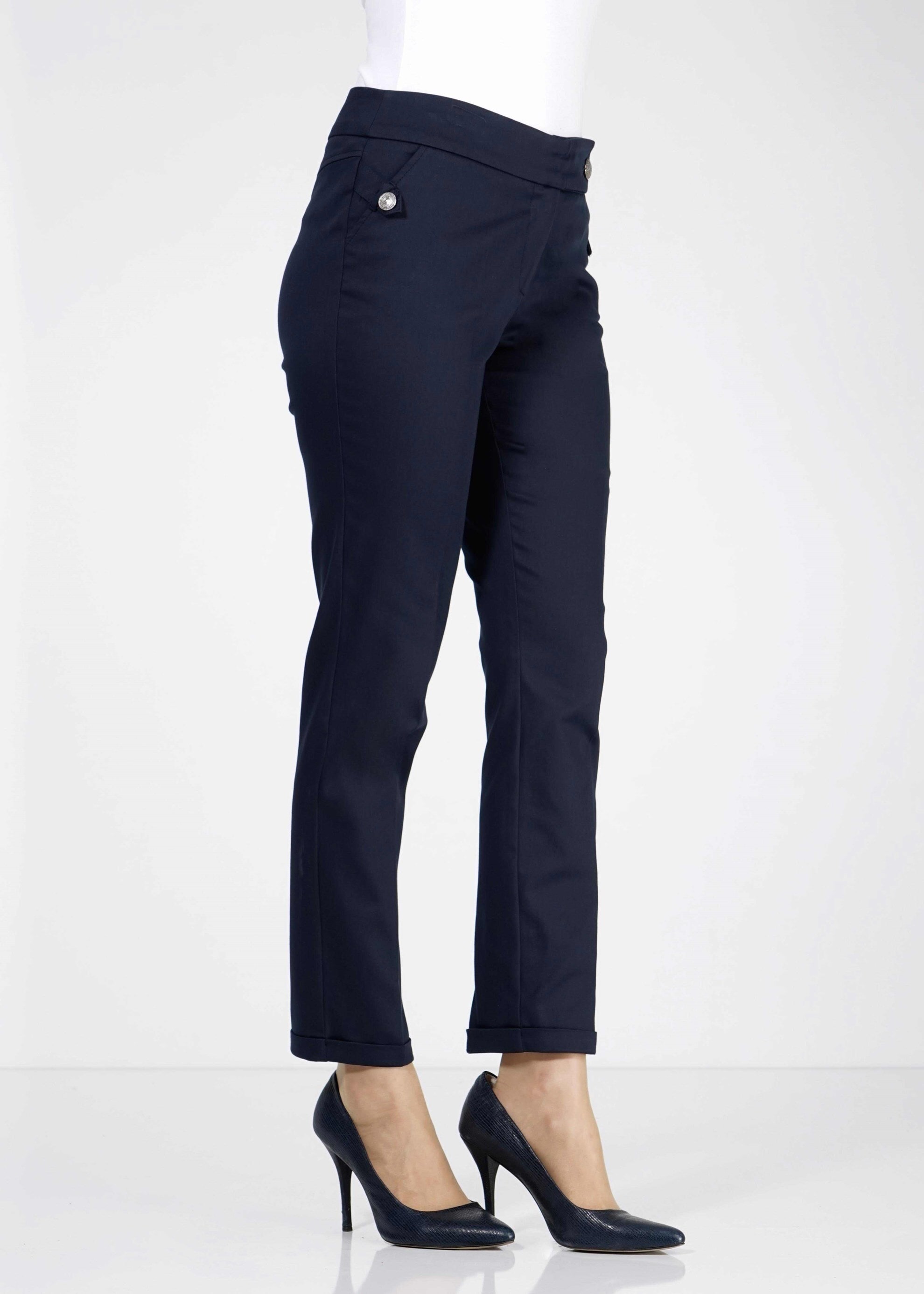 Tesettür giyim LACİVERT KLASİK KESİM PANTOLON 7883 