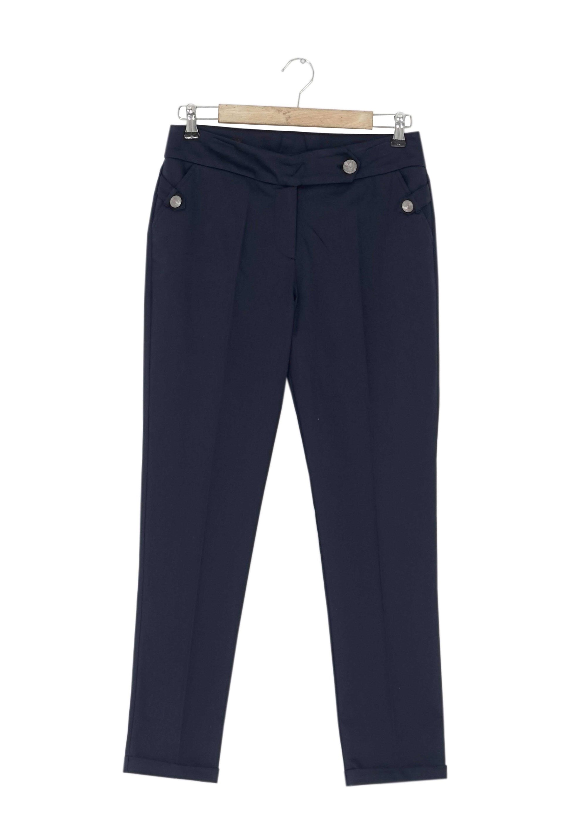 Tesettür giyim LACİVERT KLASİK KESİM PANTOLON 7883 