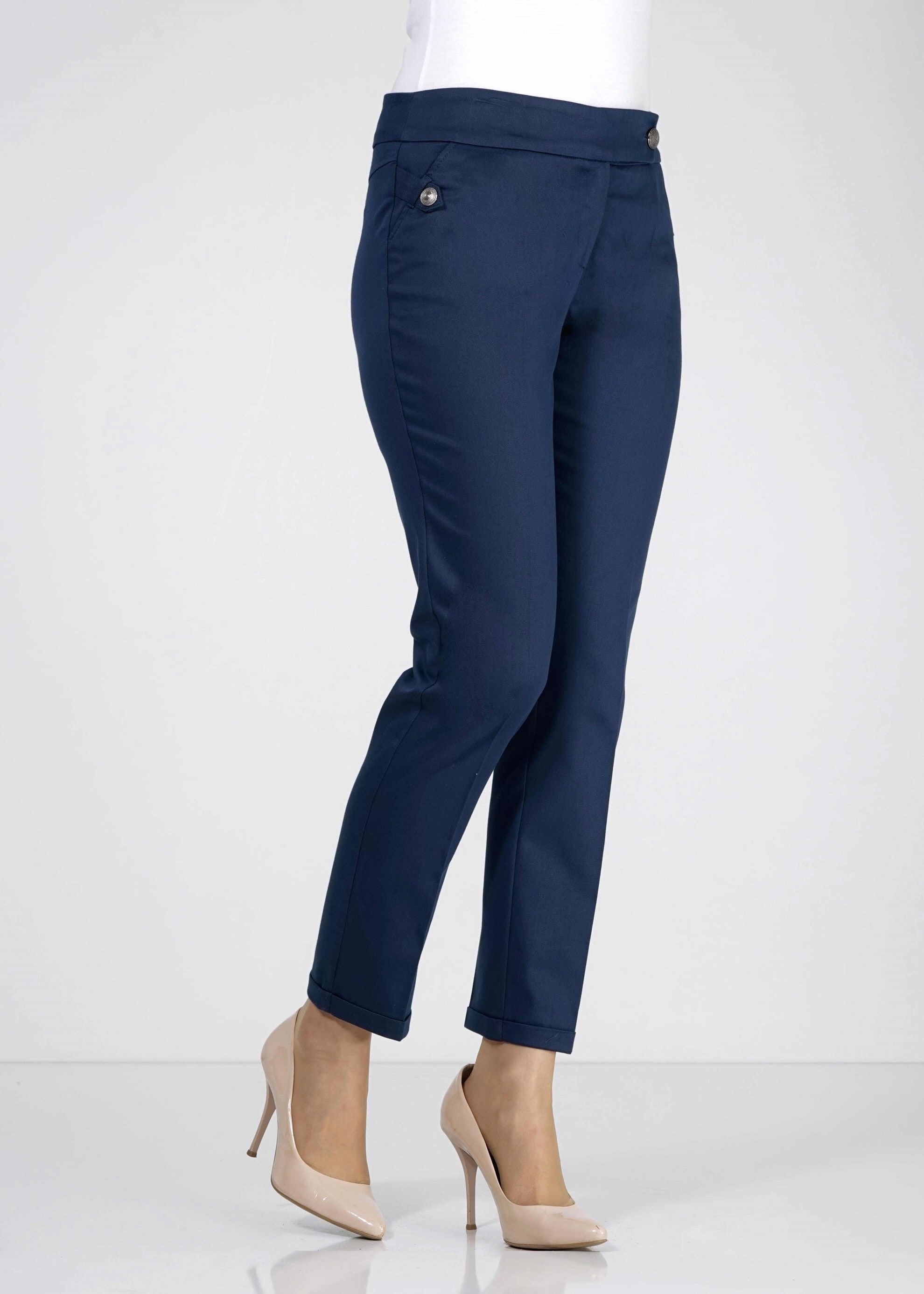 Tesettür giyim LACİVERT KLASİK KESİM PANTOLON 7883 