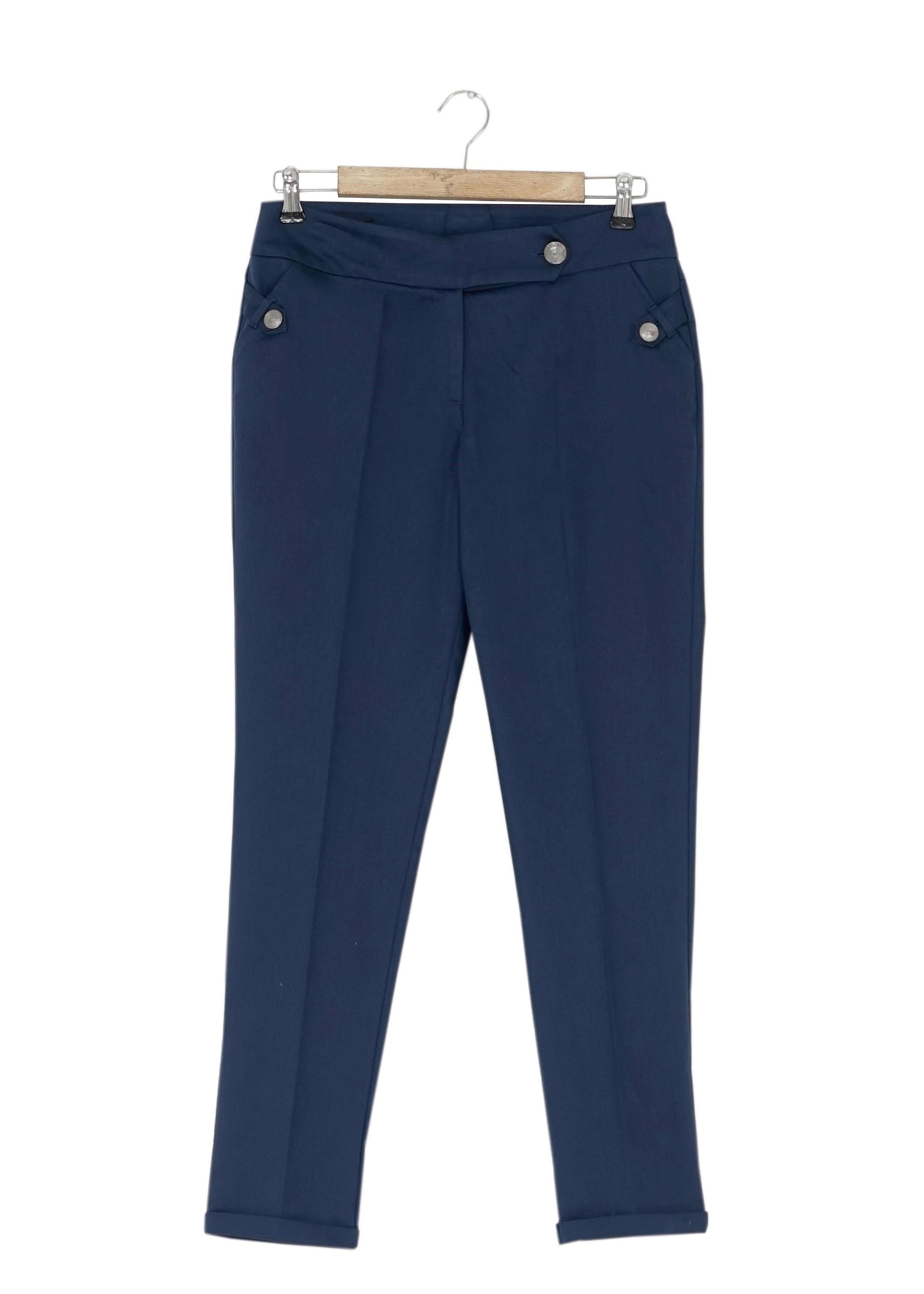 Tesettür giyim LACİVERT KLASİK KESİM PANTOLON 7883 