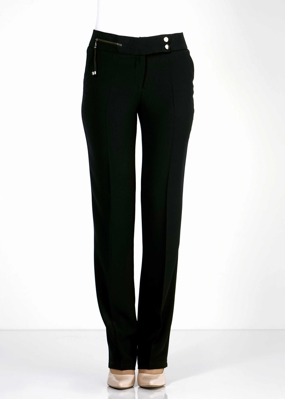 Tesettür giyim SİYAH KLASİK KESİM PANTOLON 7887 