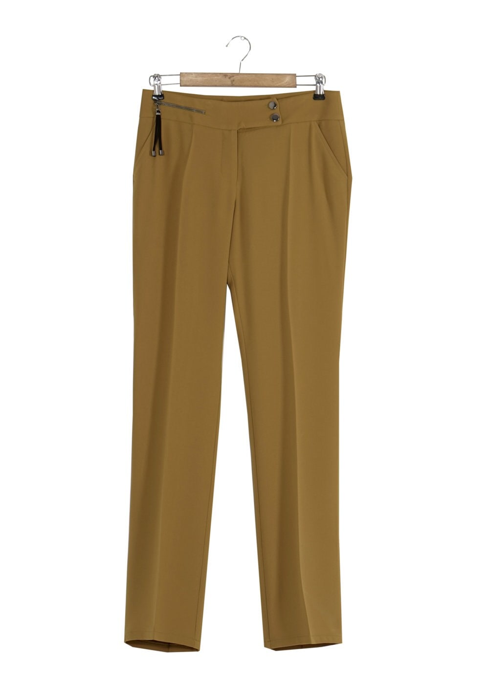 Tesettür giyim SARI KLASİK KESİM PANTOLON 7887 