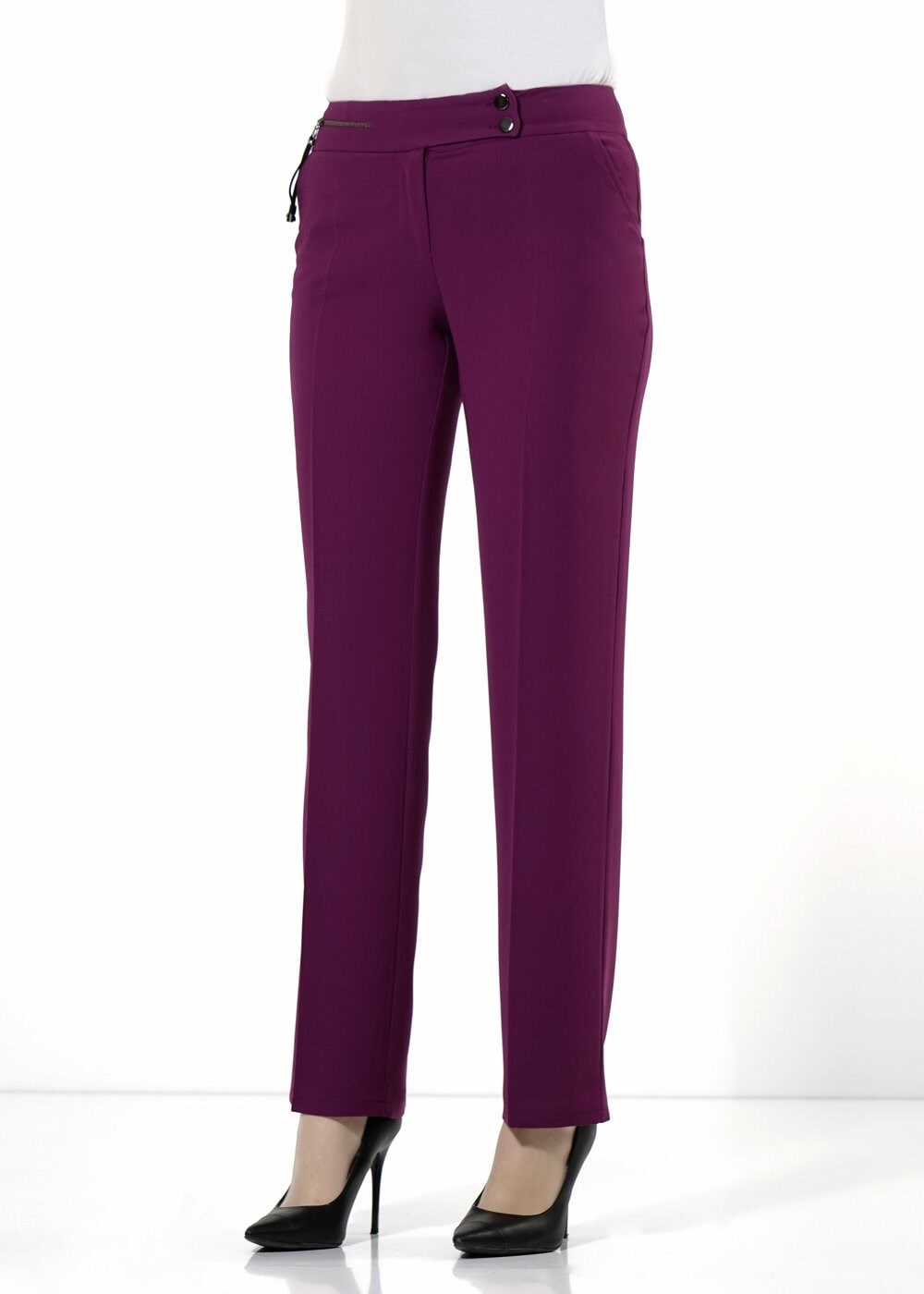 Tesettür giyim MOR KLASİK KESİM PANTOLON 7887 
