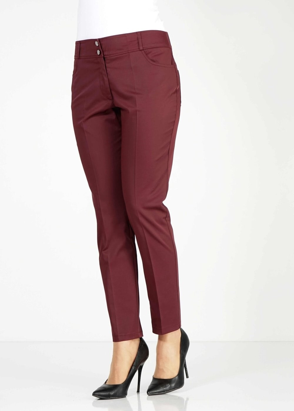 Tesettür giyim BORDO KLASİK PANTOLON 7897 