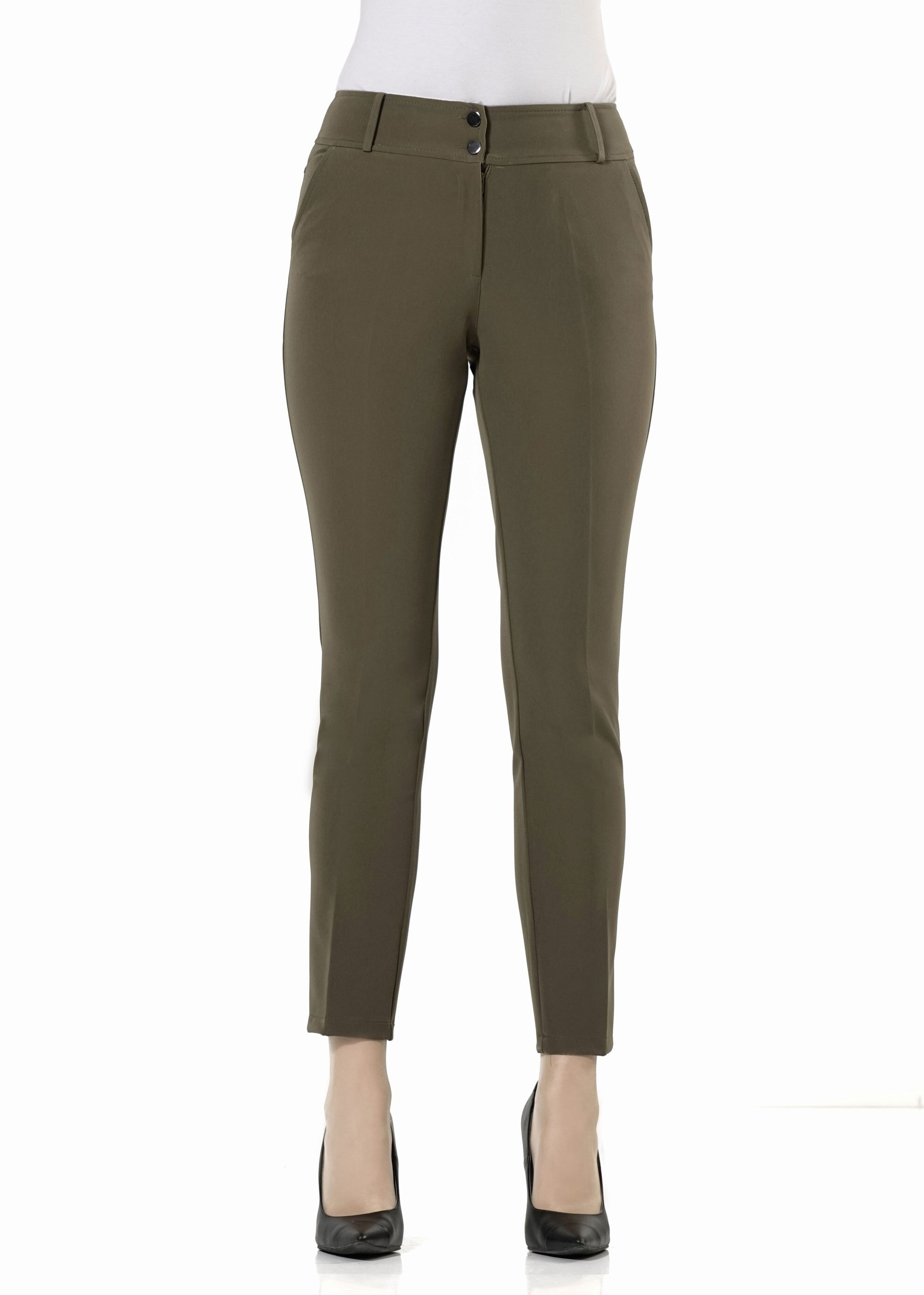 Tesettür giyim HAKİ 7898 PANTOLON