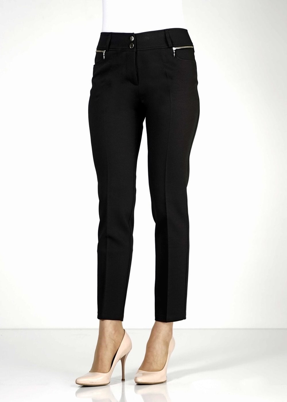 Tesettür giyim SİYAH BORU PAÇA PANTOLON 7899 