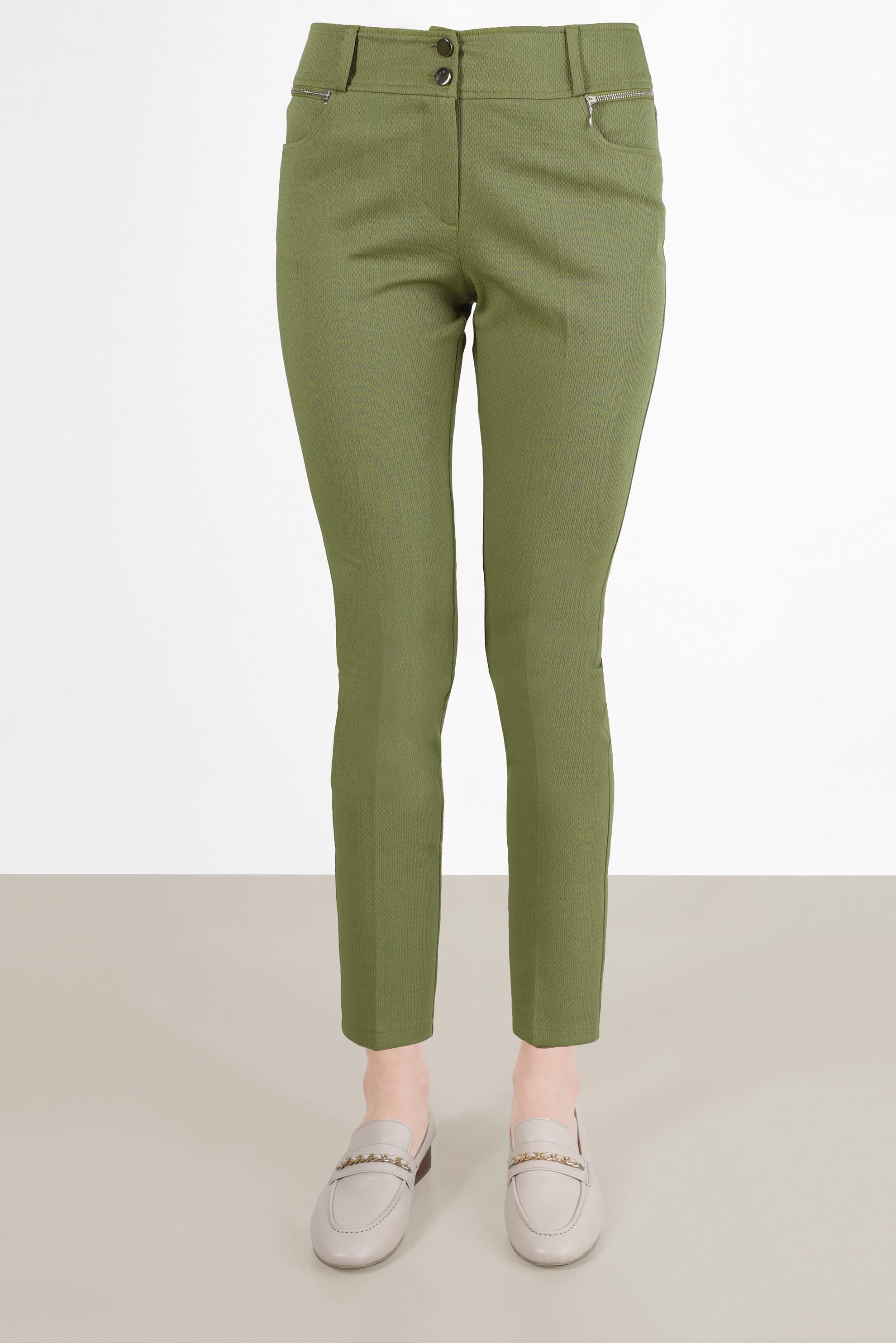 Tesettür giyim YEŞİL BORU PAÇA PANTOLON 7899 