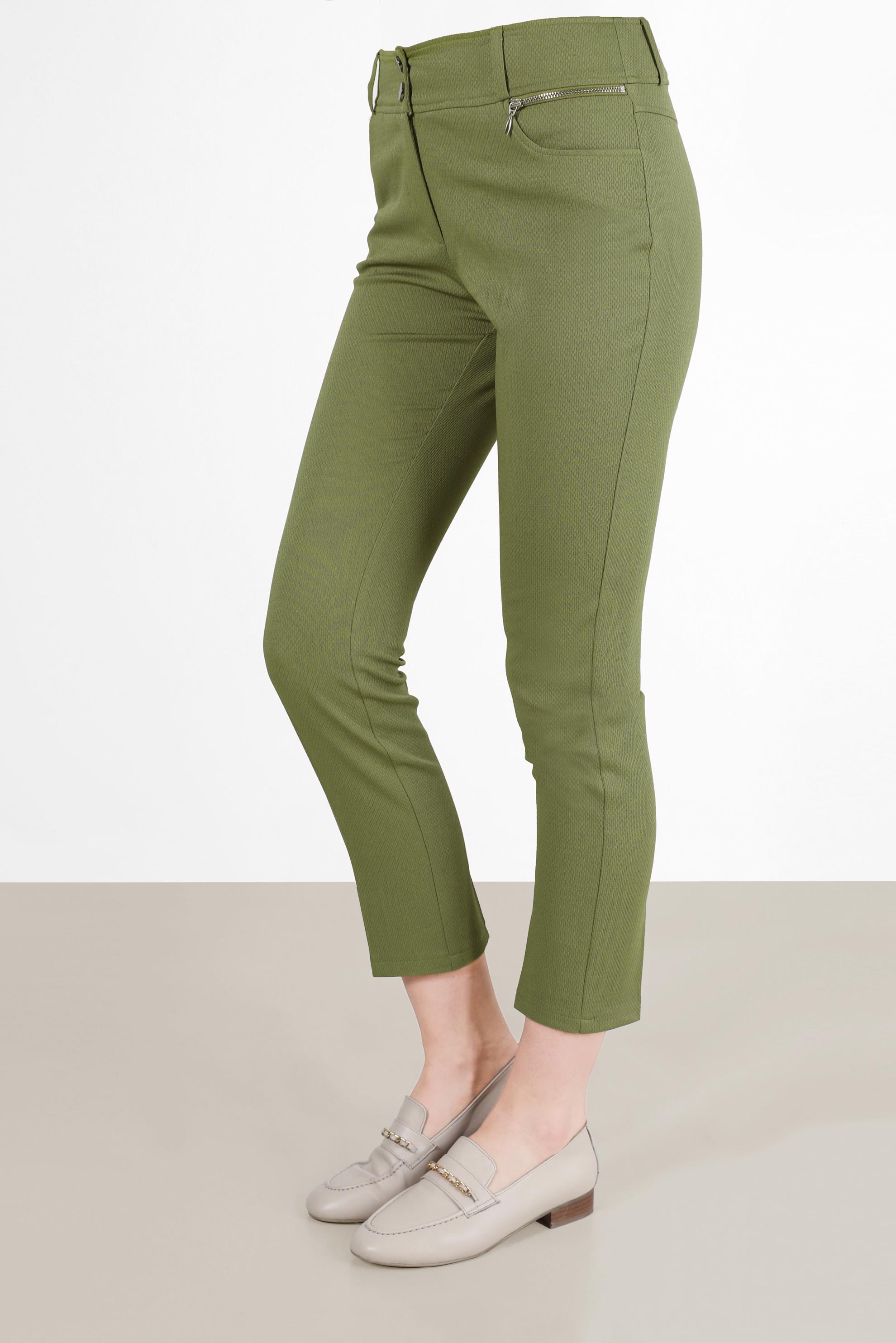 Tesettür giyim YEŞİL BORU PAÇA PANTOLON 7899 