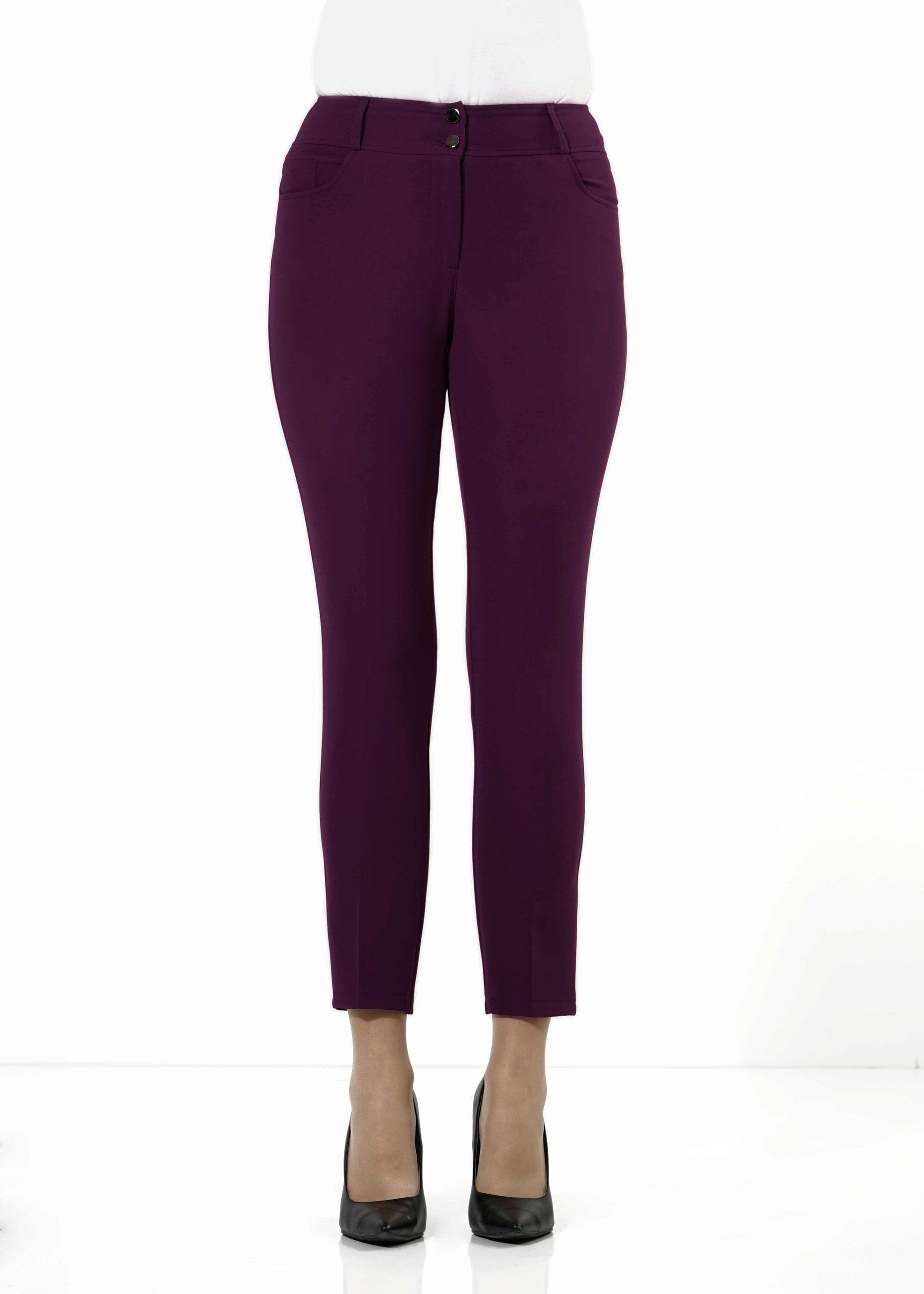 Tesettür giyim MÜRDÜM DAR PAÇA PANTOLON 7900 