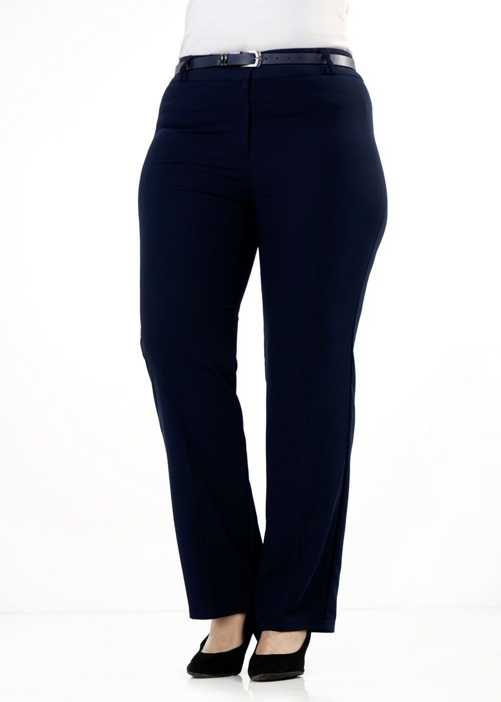 Tesettür giyim LACİVERT BORU PAÇA PANTOLON 7901 