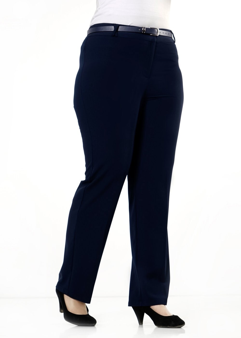 Tesettür giyim LACİVERT BORU PAÇA PANTOLON 7901 