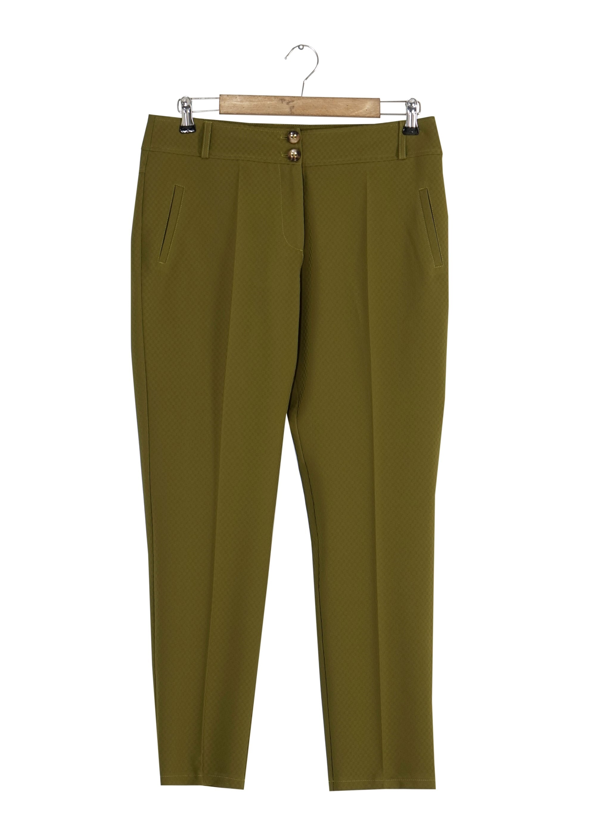 Tesettür giyim YEŞİL KLASİK KESİM PANTOLON 7902 