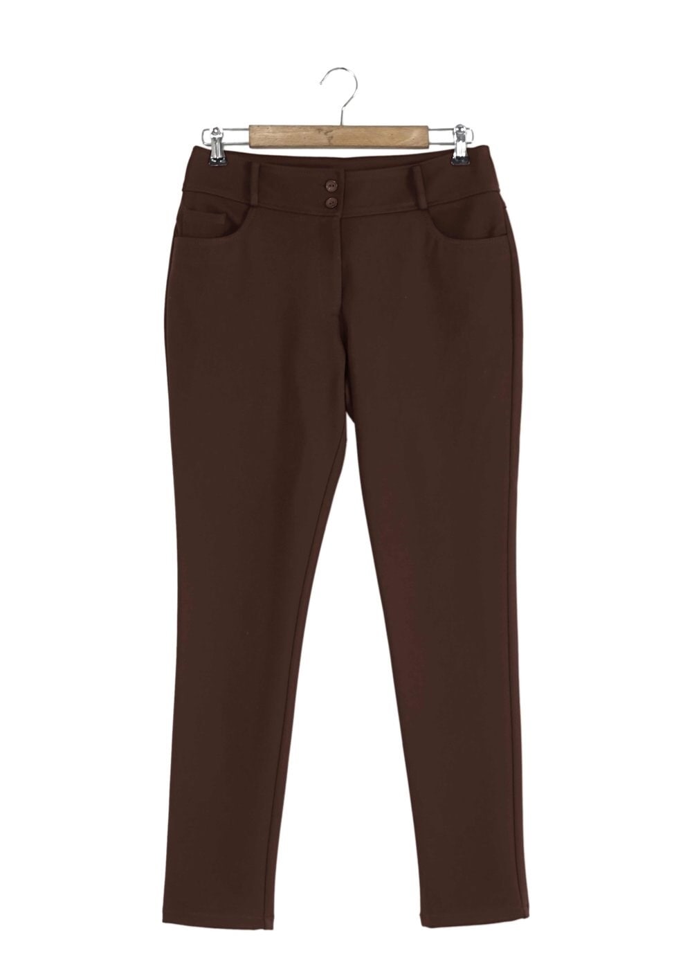 Tesettür giyim KAHVE DAR PAÇA PANTOLON 7909 