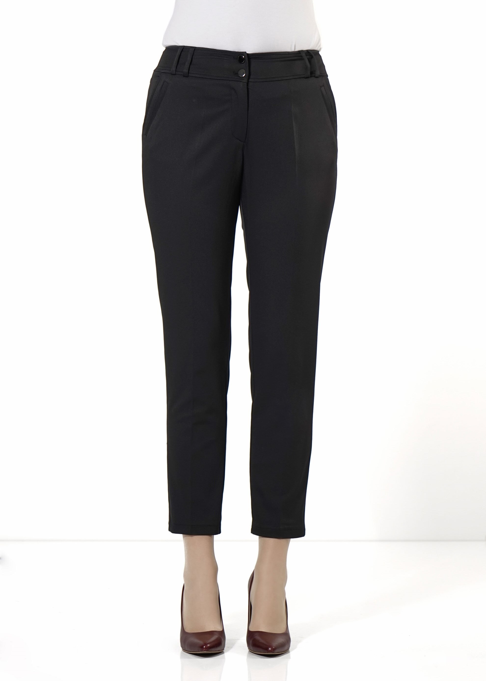 Tesettür giyim SİYAH BORU PAÇA PANTOLON 7912 