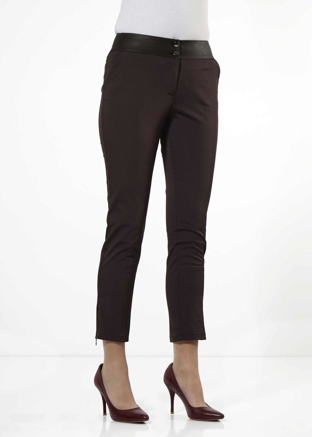 Tesettür giyim KAHVE KLASİK KESİM PANTOLON 7914 