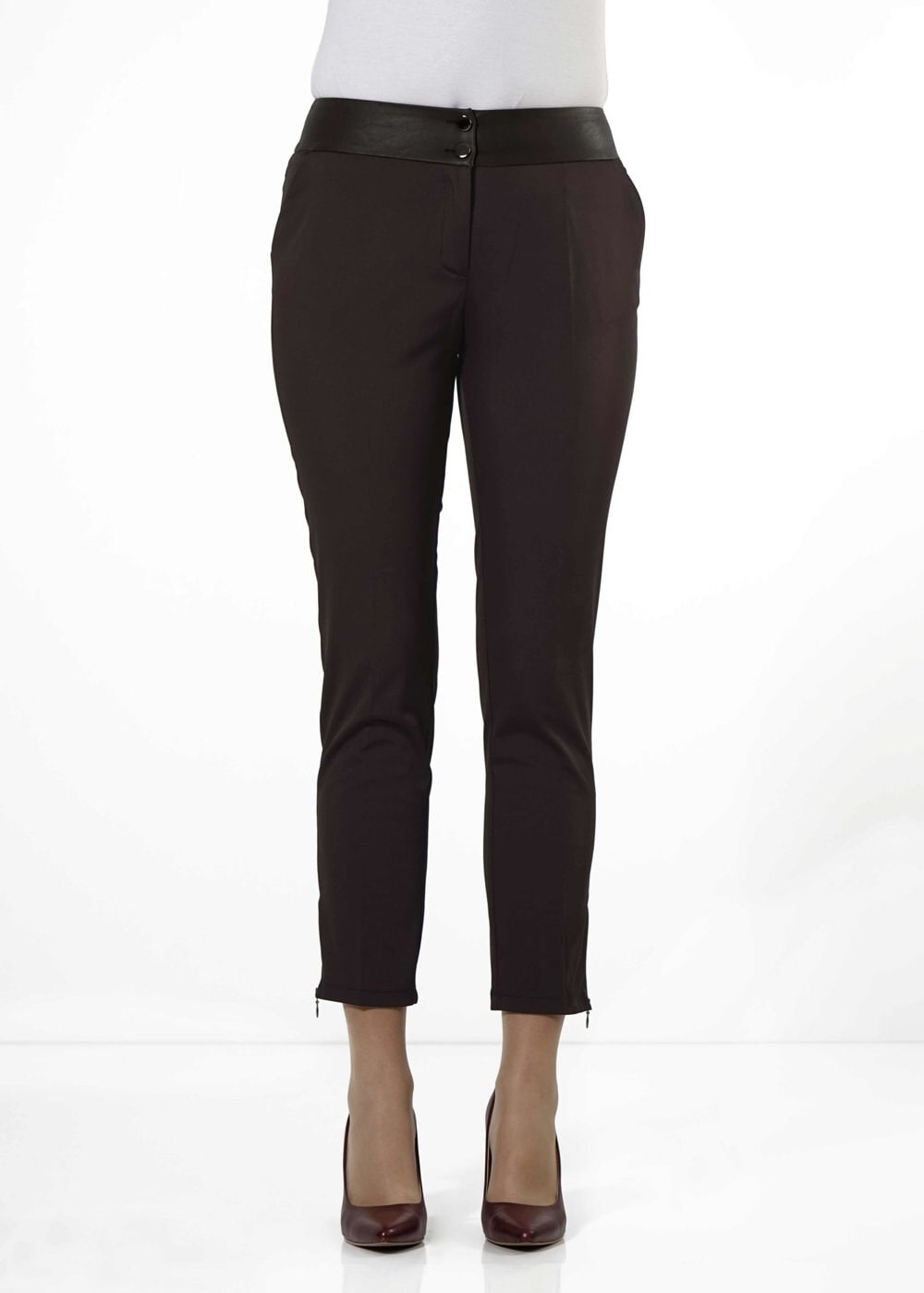 Tesettür giyim KAHVE KLASİK KESİM PANTOLON 7914 