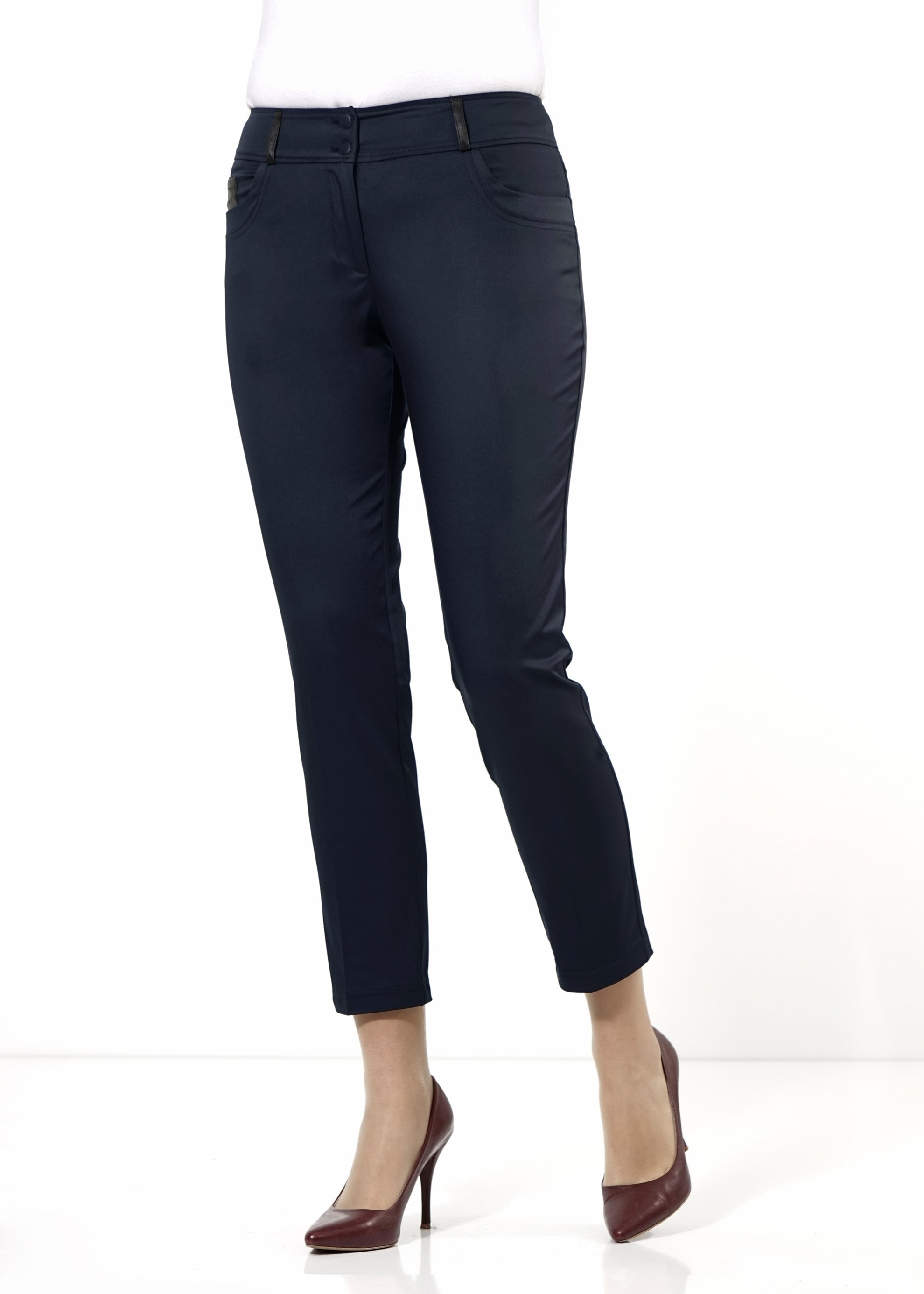 Tesettür giyim LACİVERT DAR PAÇA PANTOLON 7915 