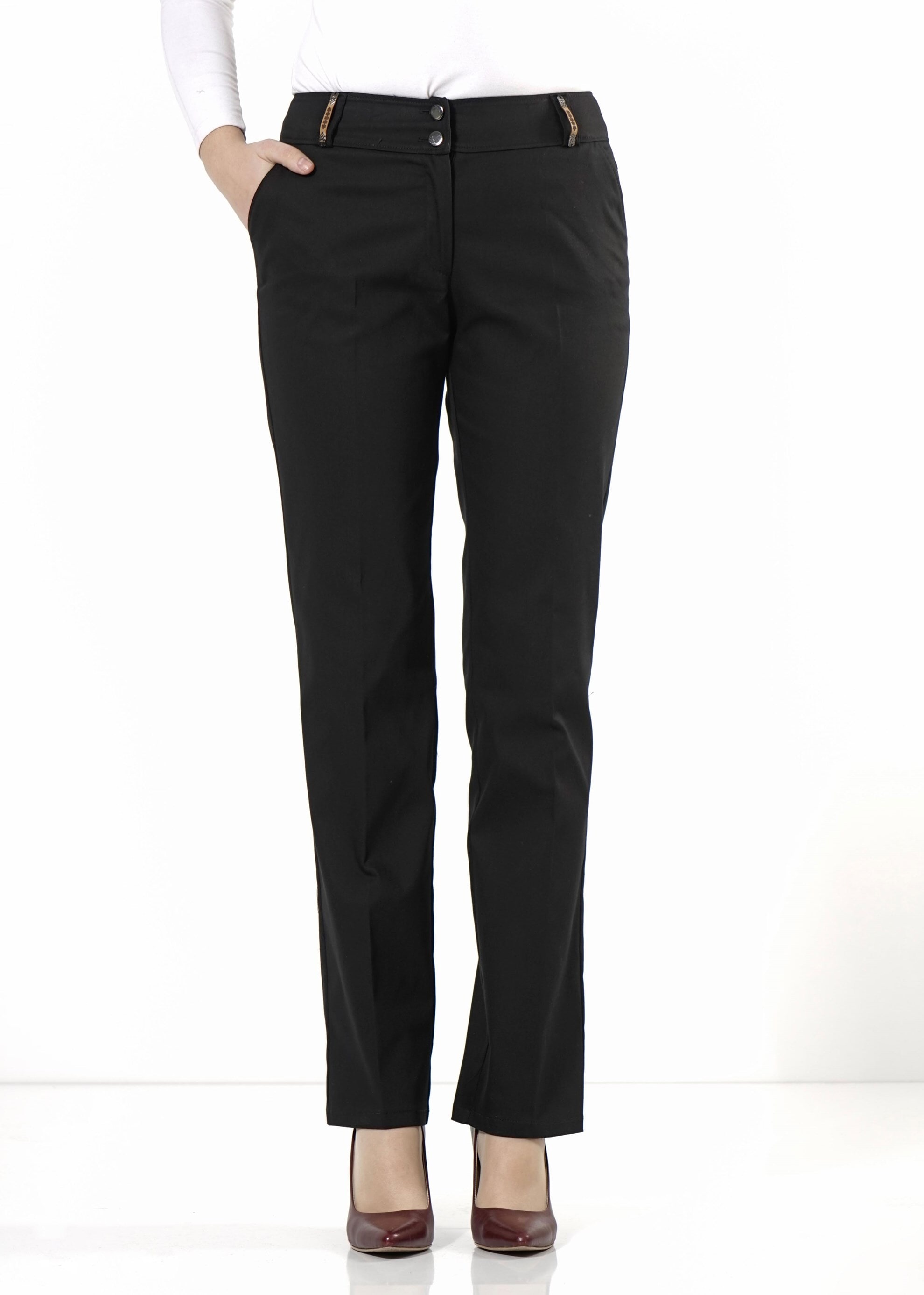 Tesettür giyim SİYAH BORU PAÇA PANTOLON 7916 