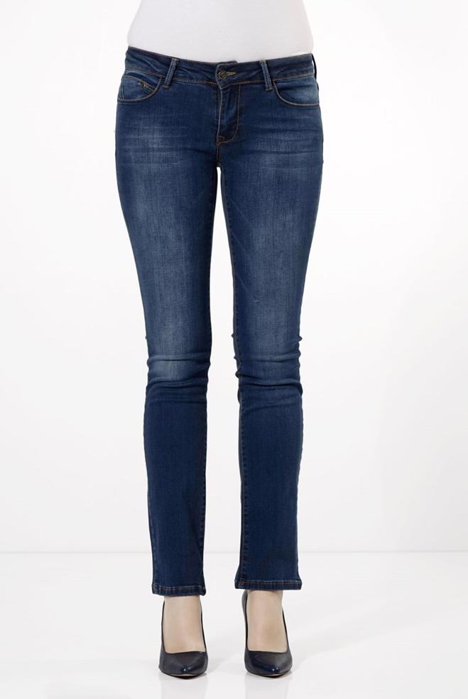 Vêtements hijab BLEU MARINE PANTALON EN JEAN 7924  - ALVİNA