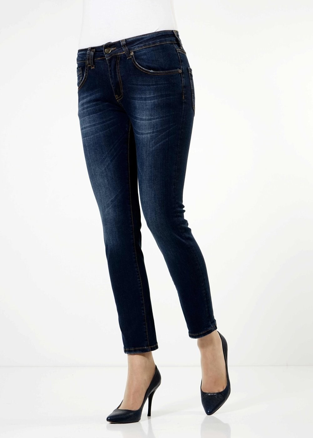 Hijab clothing NAVY BLUE DENIM PANTS 7929