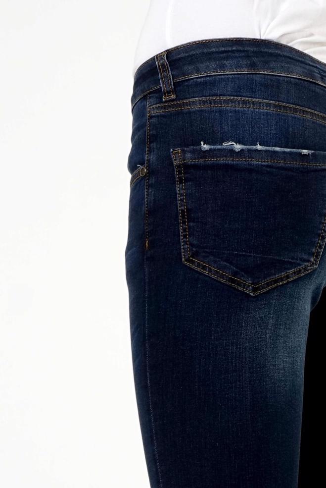 Vêtements hijab BLEU MARINE PANTALON EN JEAN 7929  - ALVİNA