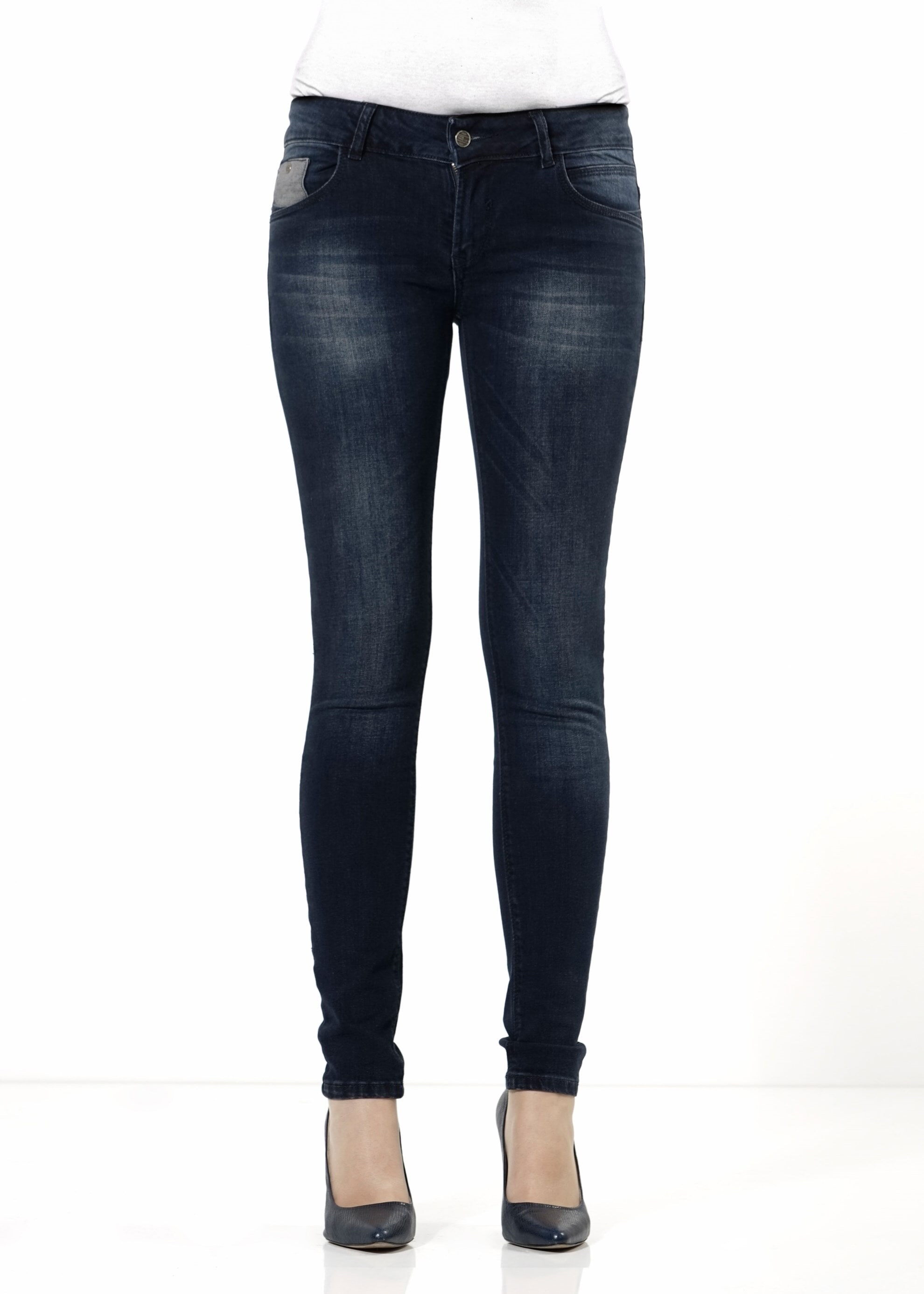 Tesettür giyim LACİVERT CEPLİ DENİM PANTOLON 7931