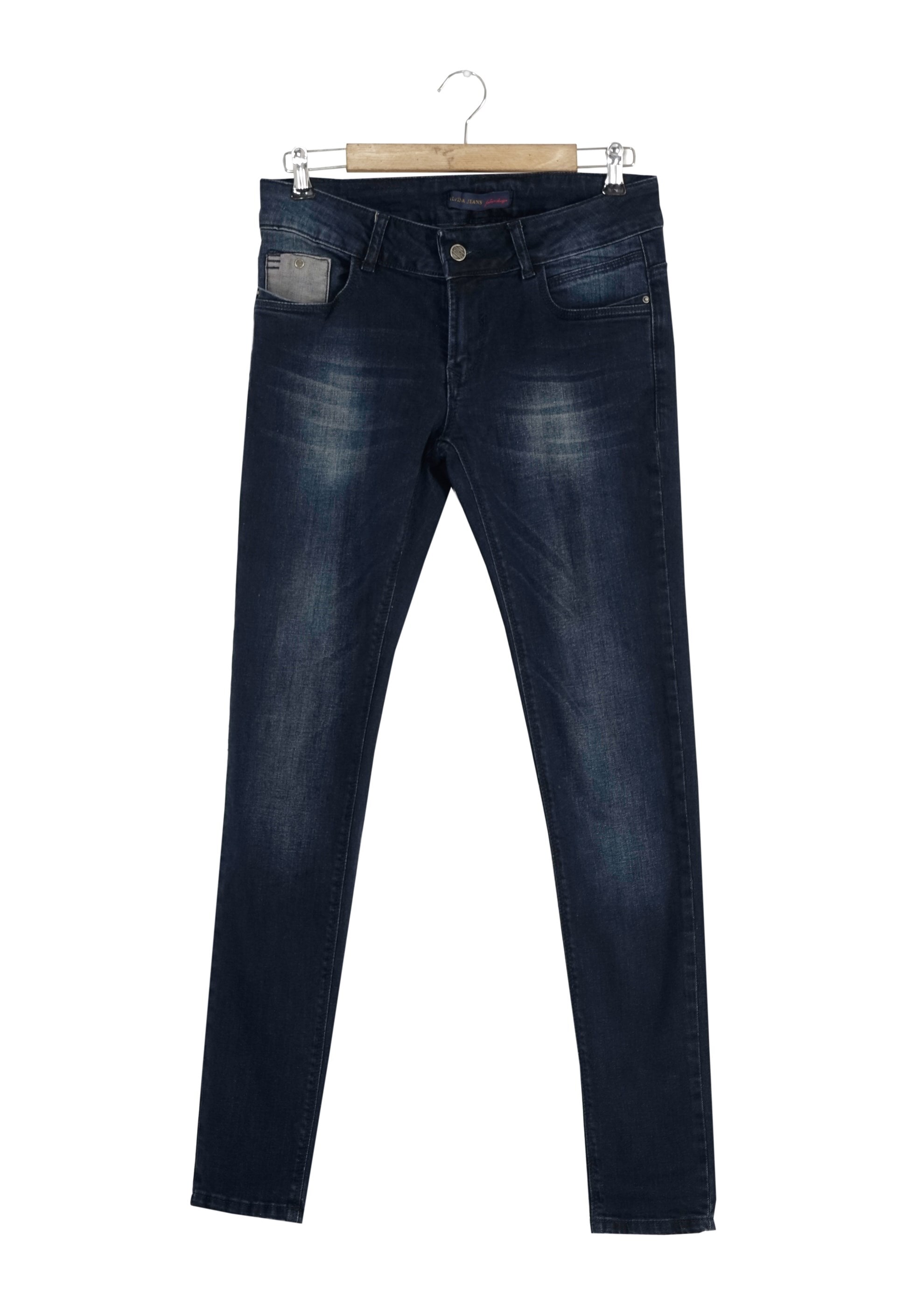 Tesettür giyim LACİVERT CEPLİ DENİM PANTOLON 7931