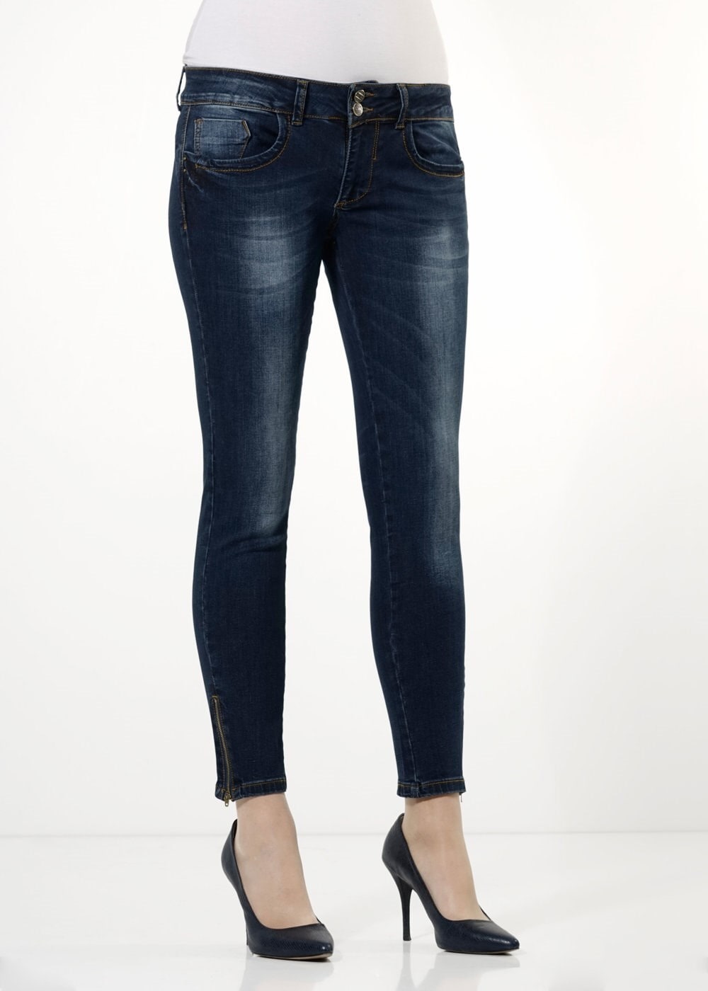 Hijab clothing NAVY BLUE DENIM PANTS 7932 