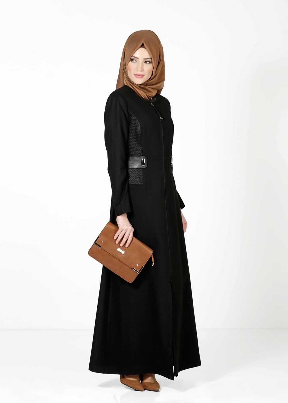 Tesettür giyim SİYAH 1601 PARDESÜ