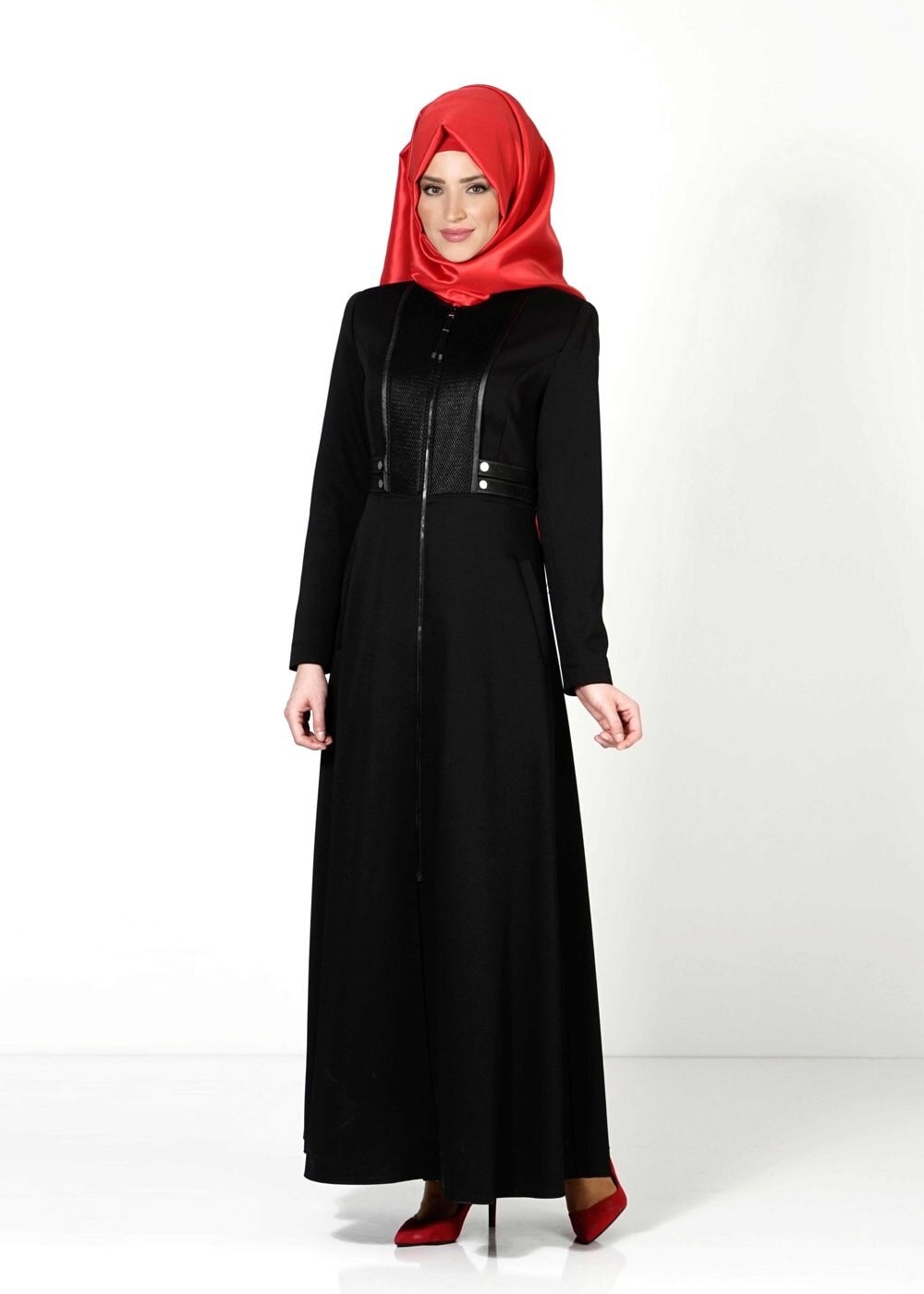 Tesettür giyim SİYAH 1623 PARDESÜ