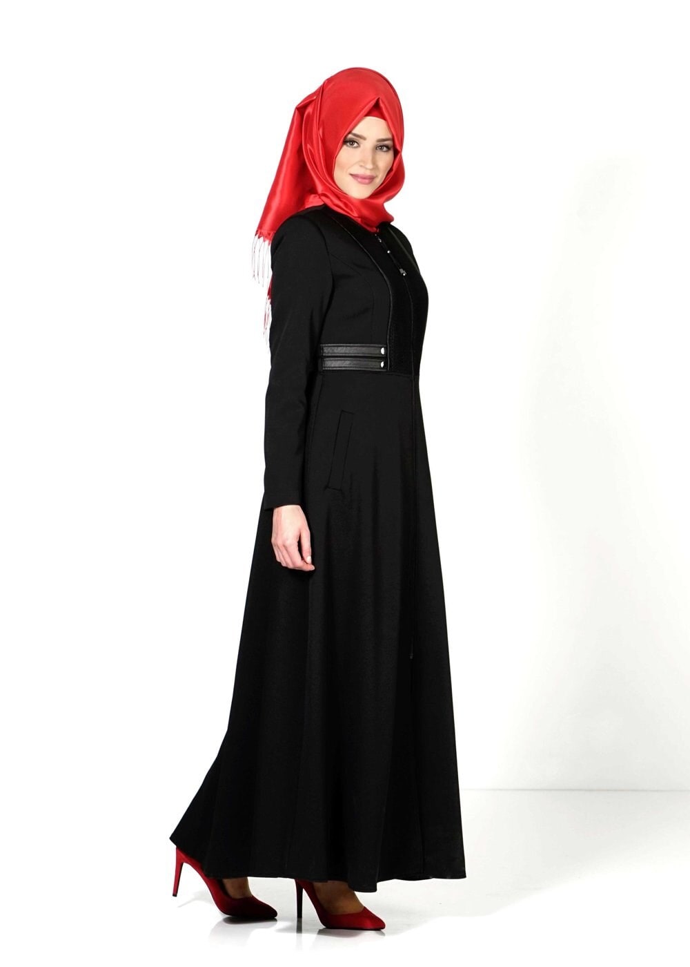 Tesettür giyim SİYAH 1623 PARDESÜ