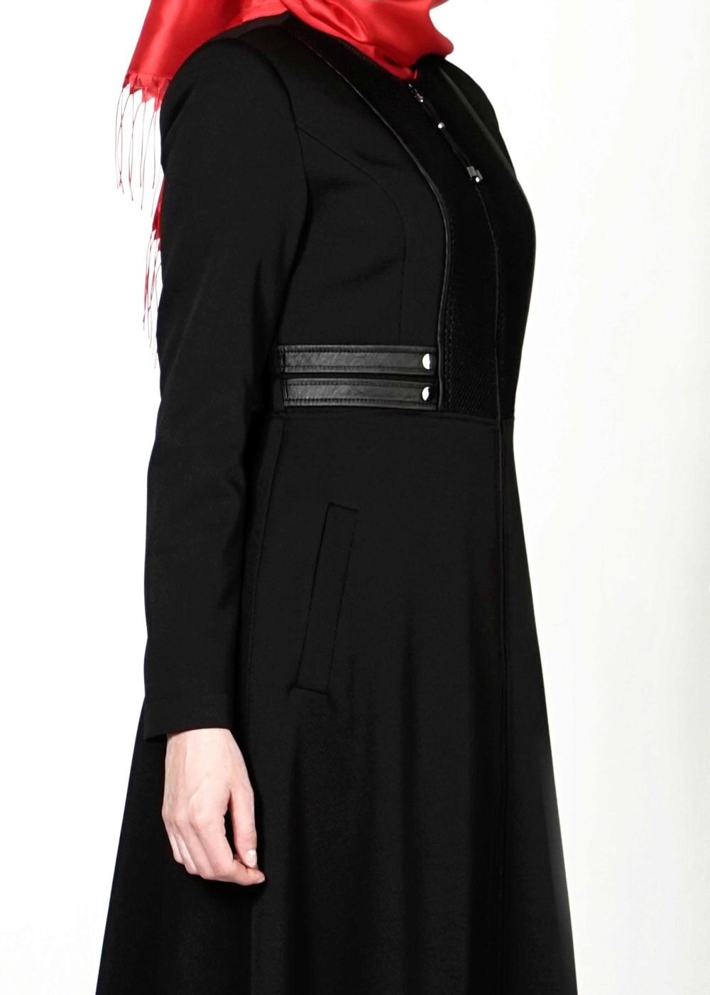 Tesettür giyim SİYAH 1623 PARDESÜ