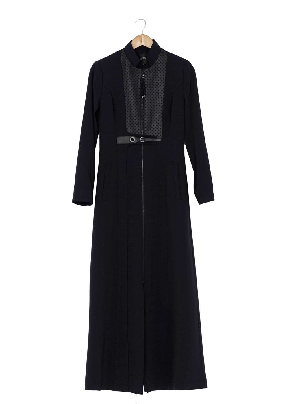 Tesettür giyim LACİVERT FERMUARLI PARDESÜ 1629 